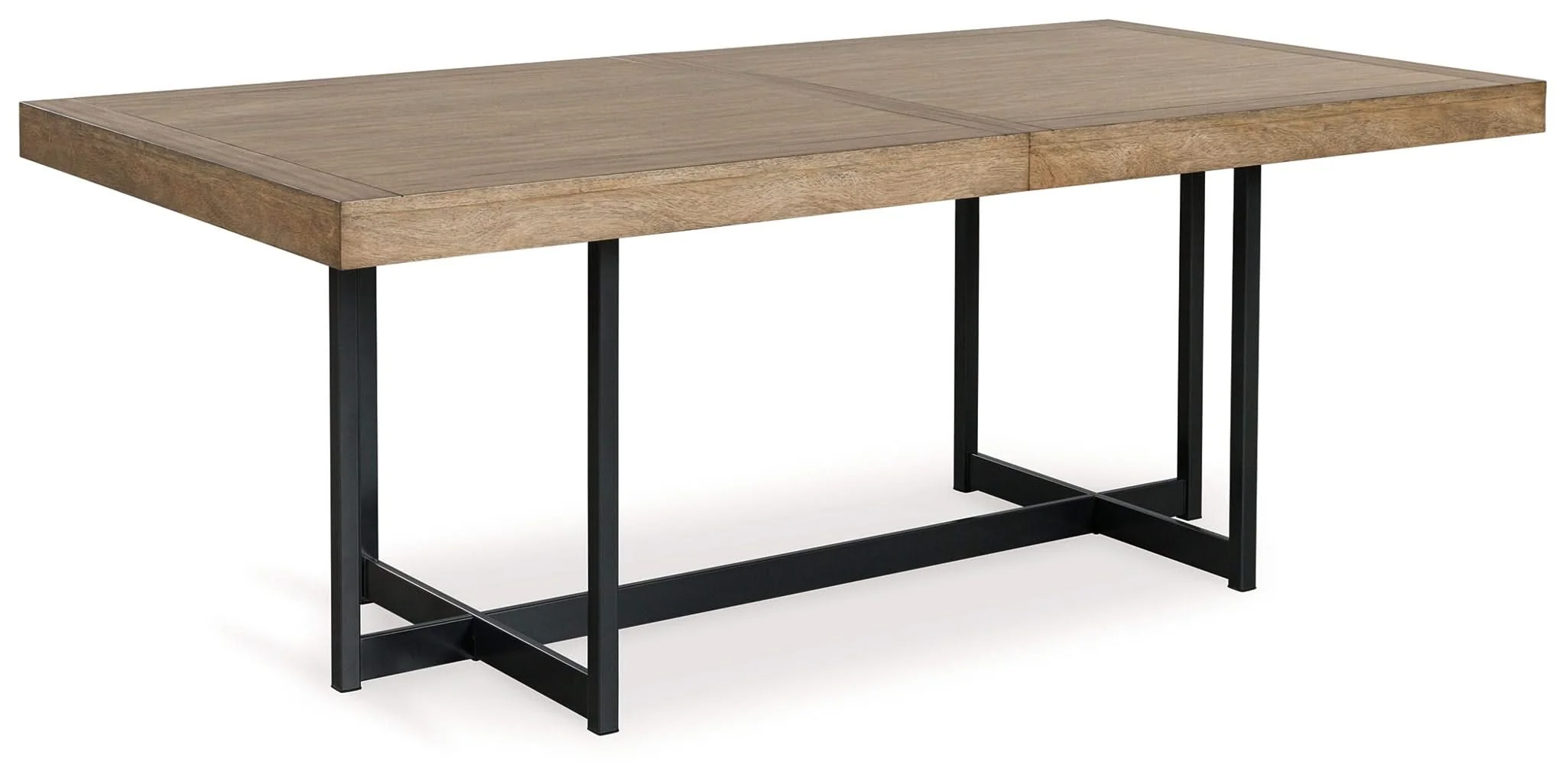 Tomtyn - Rectangular Dining Room Extension Table - Light Brown - Image 3