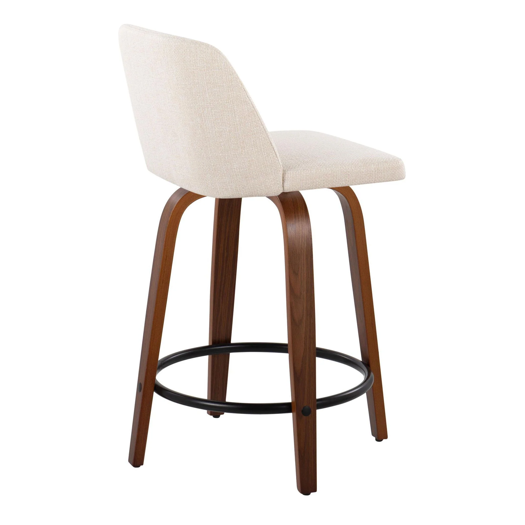 Toriano - Mid Century Modern, Fixed Height Counter Stool & Swivel And Round Footrest (Set of 2) - Image 19