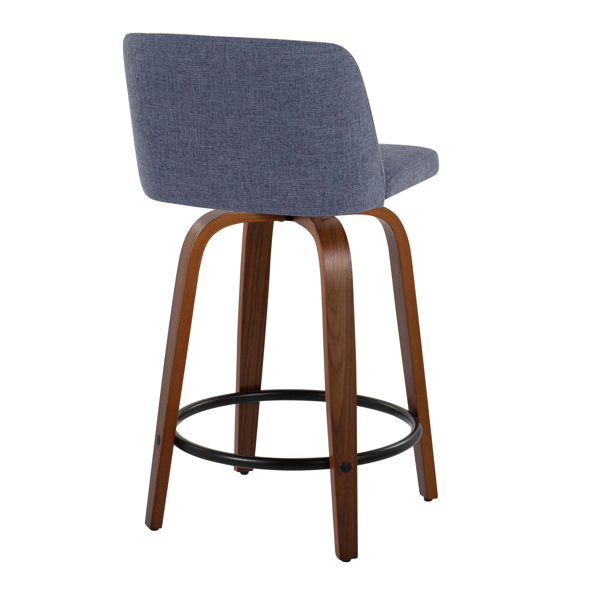 Toriano - Mid Century Modern, Fixed Height Counter Stool & Swivel And Round Footrest (Set of 2) - Image 20
