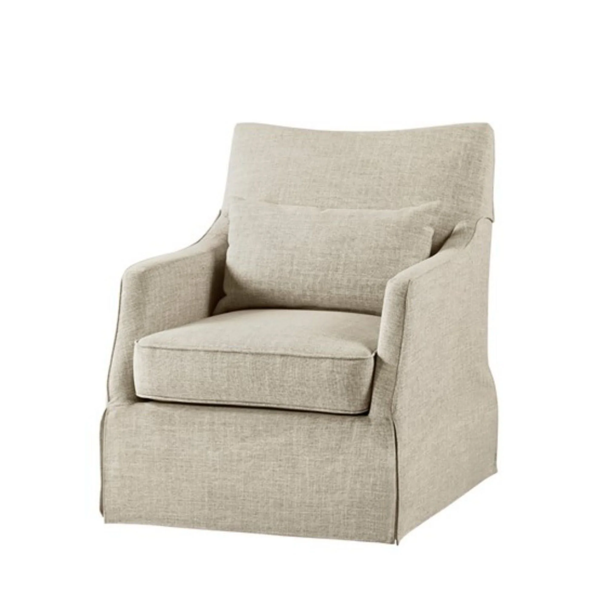 Traditional Design London Skirted Swivel Chair - Image 3
