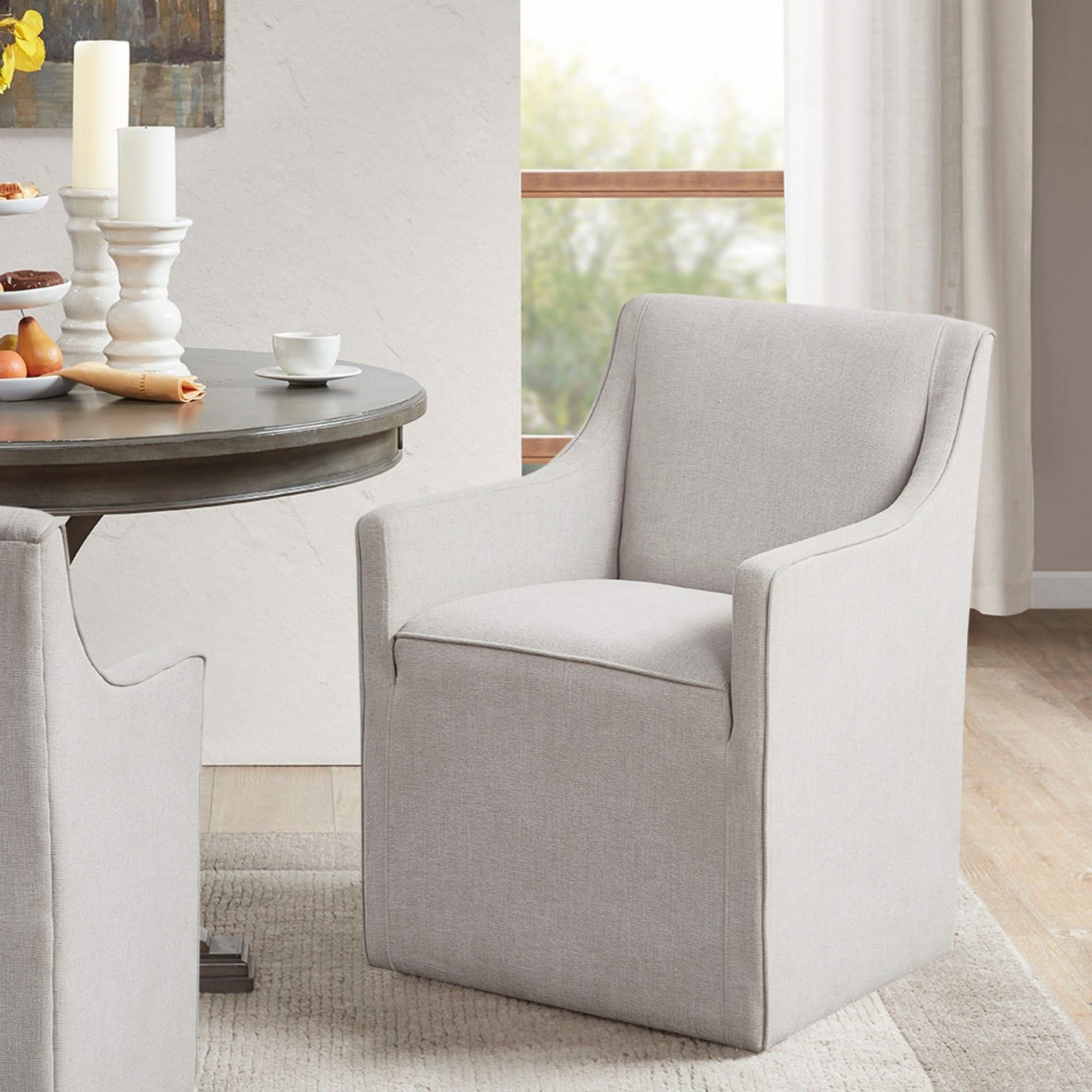 Traditional Skirted Dining Arm Chair - Image 5