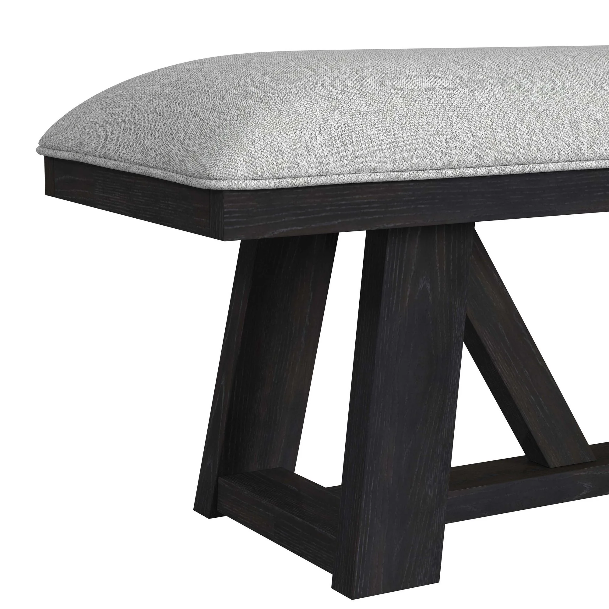 Transcend - Dining Bench - Charcoal / Light Gray - Image 2