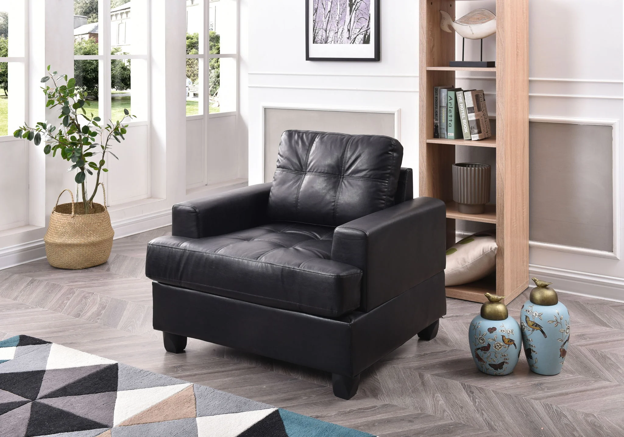 Transitional Design Armchair - Image 2