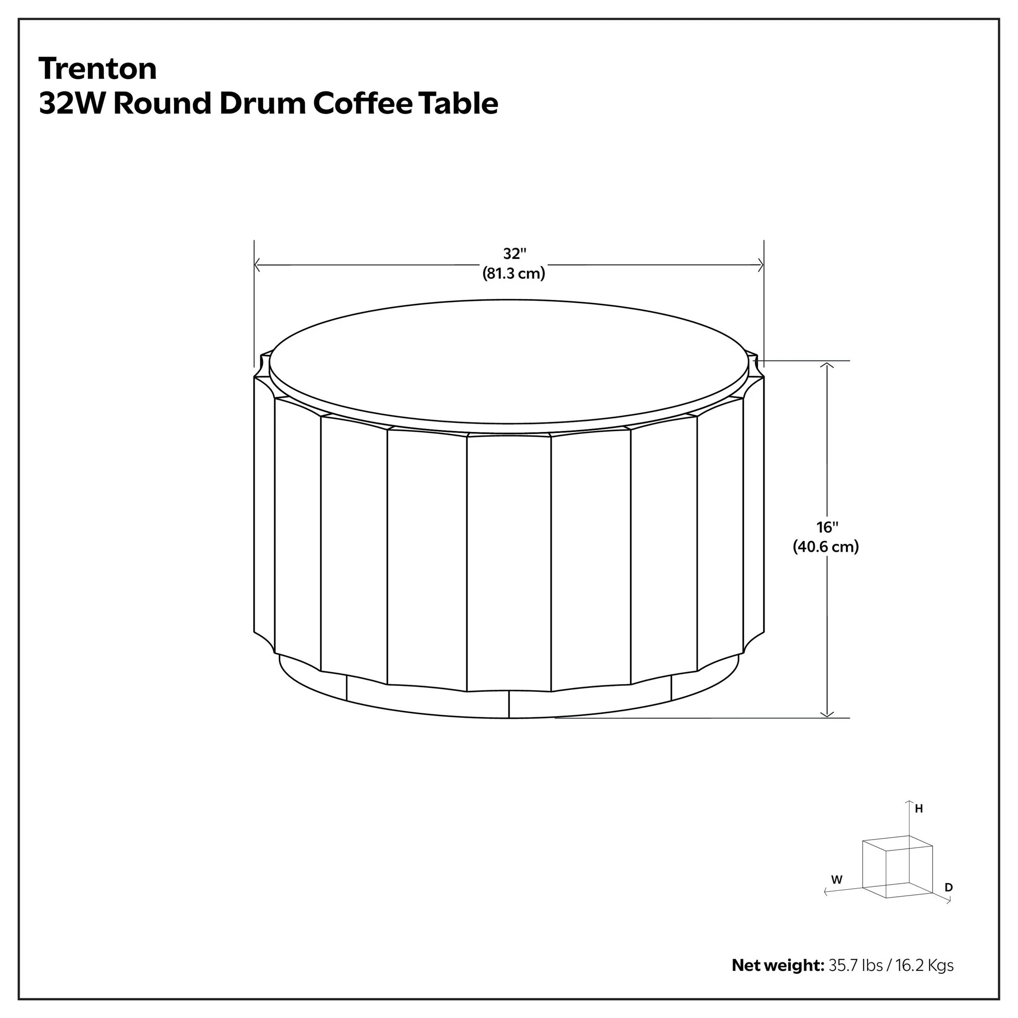 Trenton - Coffee Table - Walnut Brown - Image 3