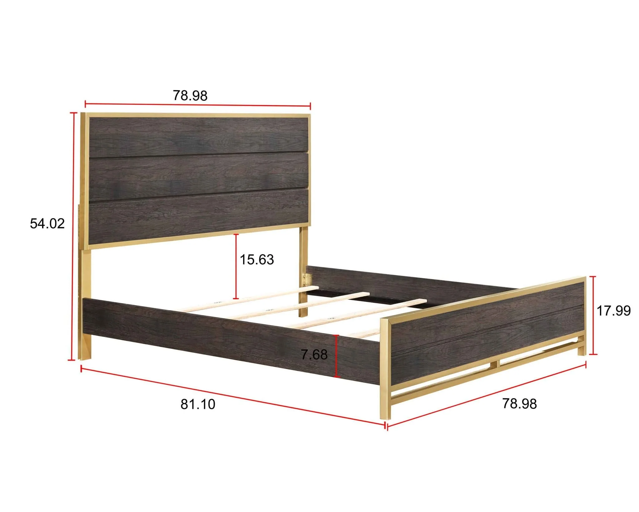 Trevor - King 5 Piece Bedroom Set - Brown - Image 3