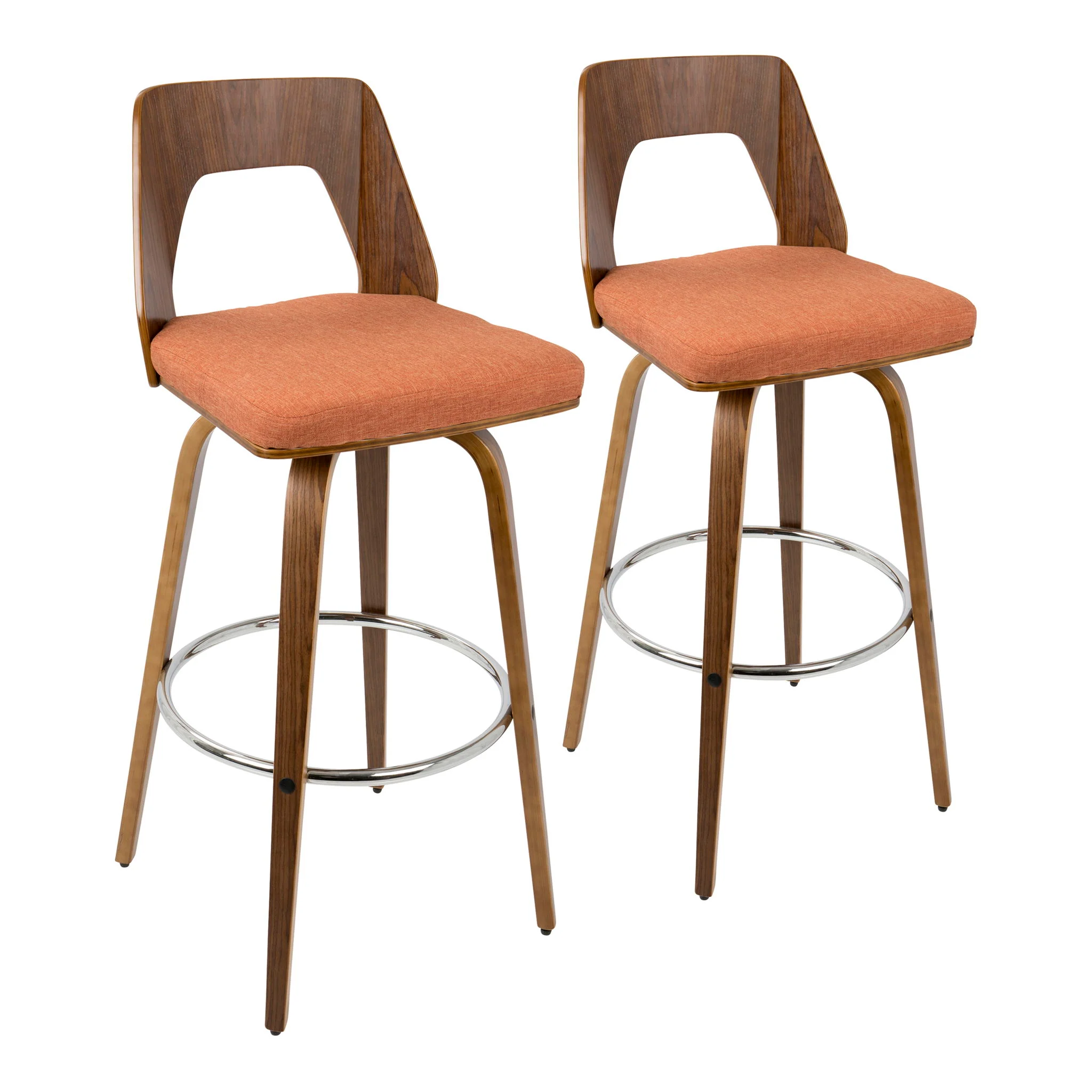 Trilogy - Mid Century Modern Barstool (Set of 2) - Image 2