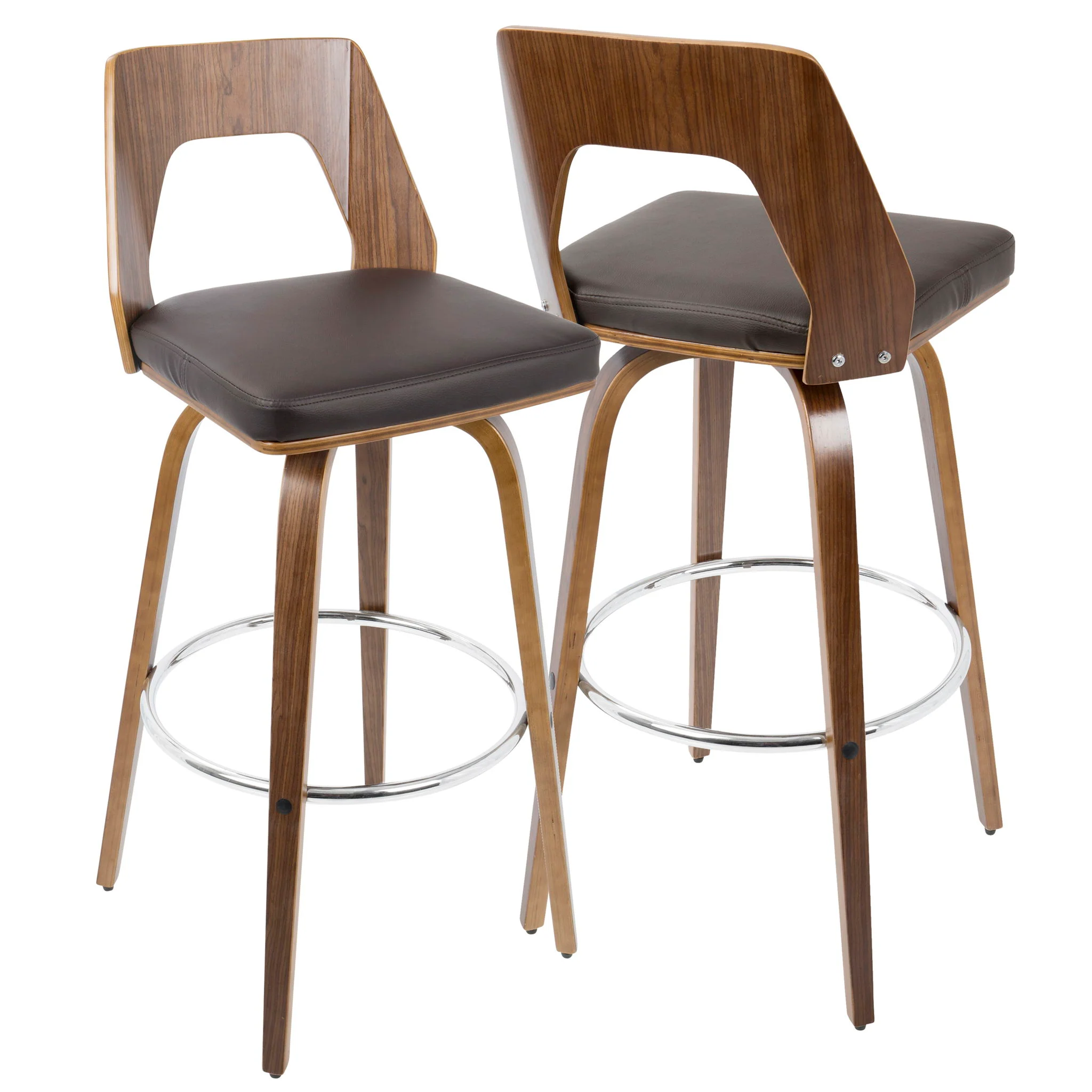 Trilogy - Mid Century Modern Barstool (Set of 2) - Image 4