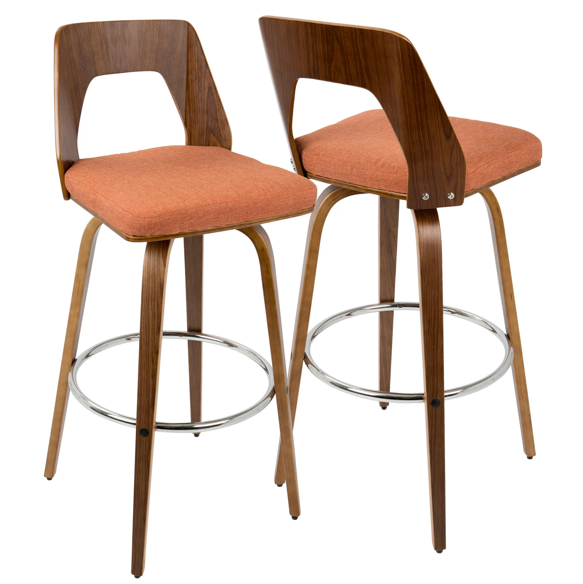Trilogy - Mid Century Modern Barstool (Set of 2) - Image 7