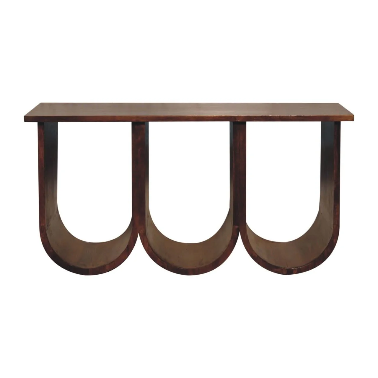 Triple Open Style Coffee Table - Beige / Brown
