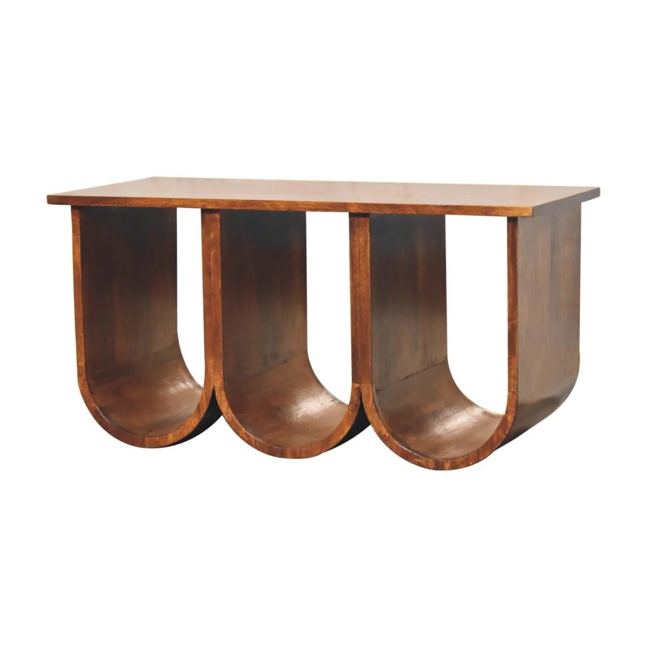 Triple Open Style Coffee Table - Beige / Brown - Image 4