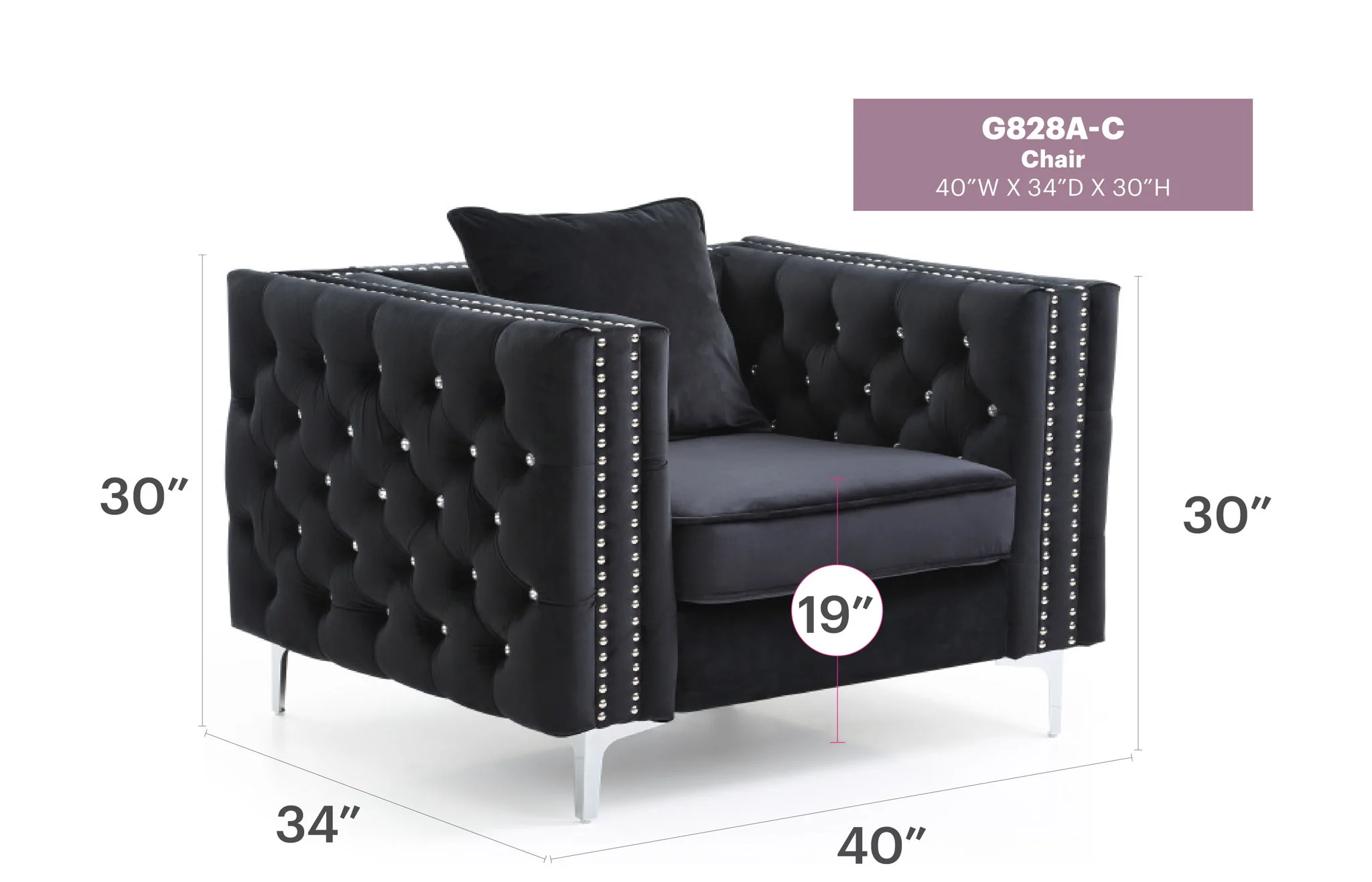 Tufted Design Chair - Image 4