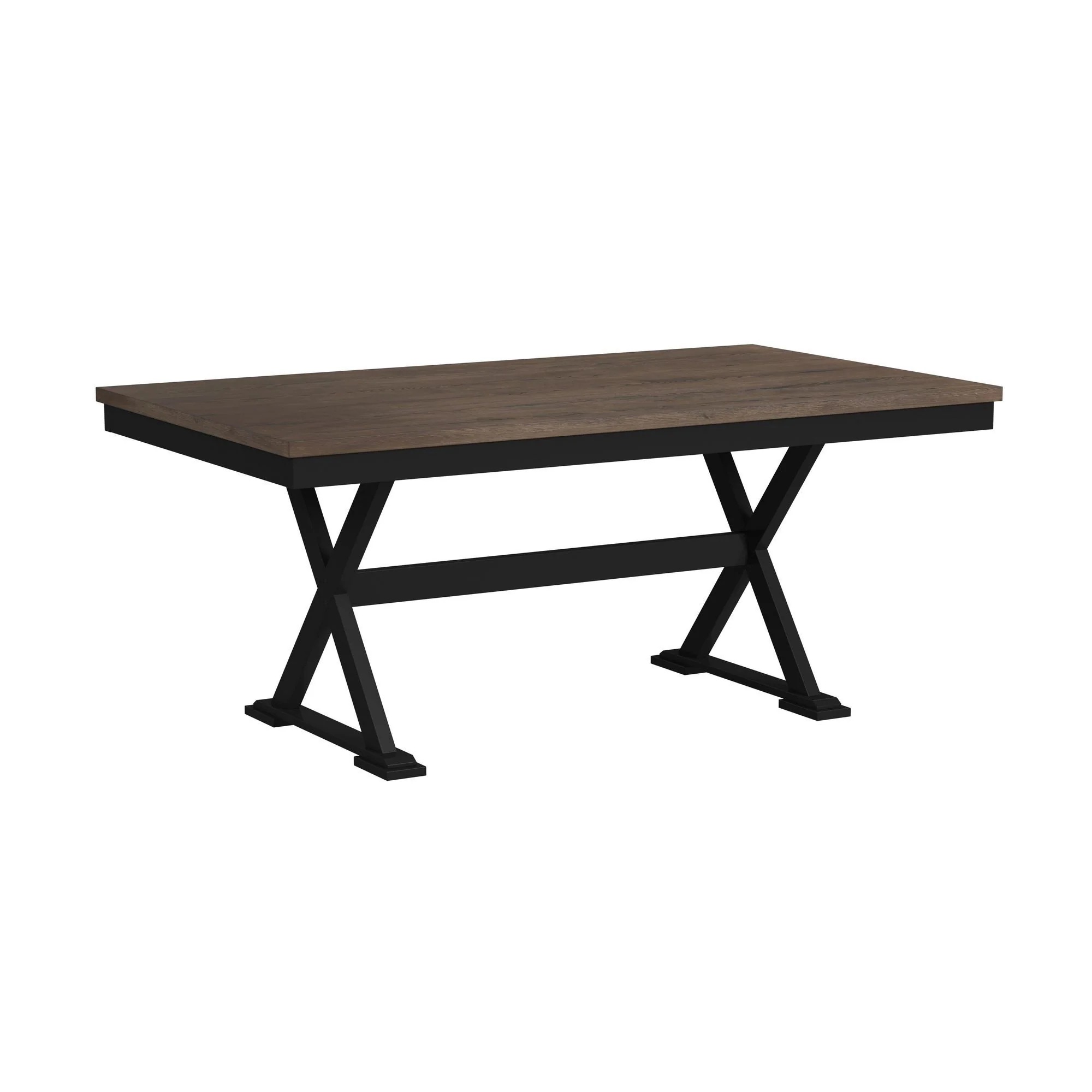 Tulane - 6 Piece Dining Set With Table, 4 Chairs, And Bench - Oak And Black - Image 2