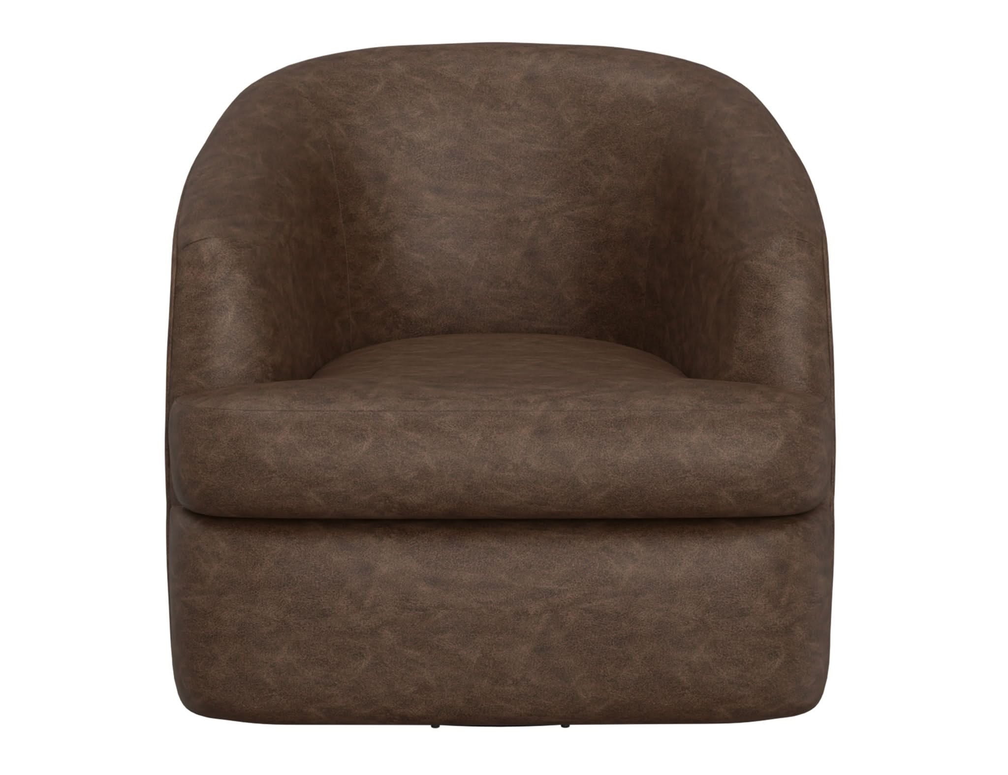 Tumbi - 360 Degree Swivel Accent Chair - Chocolate Brown - Image 2