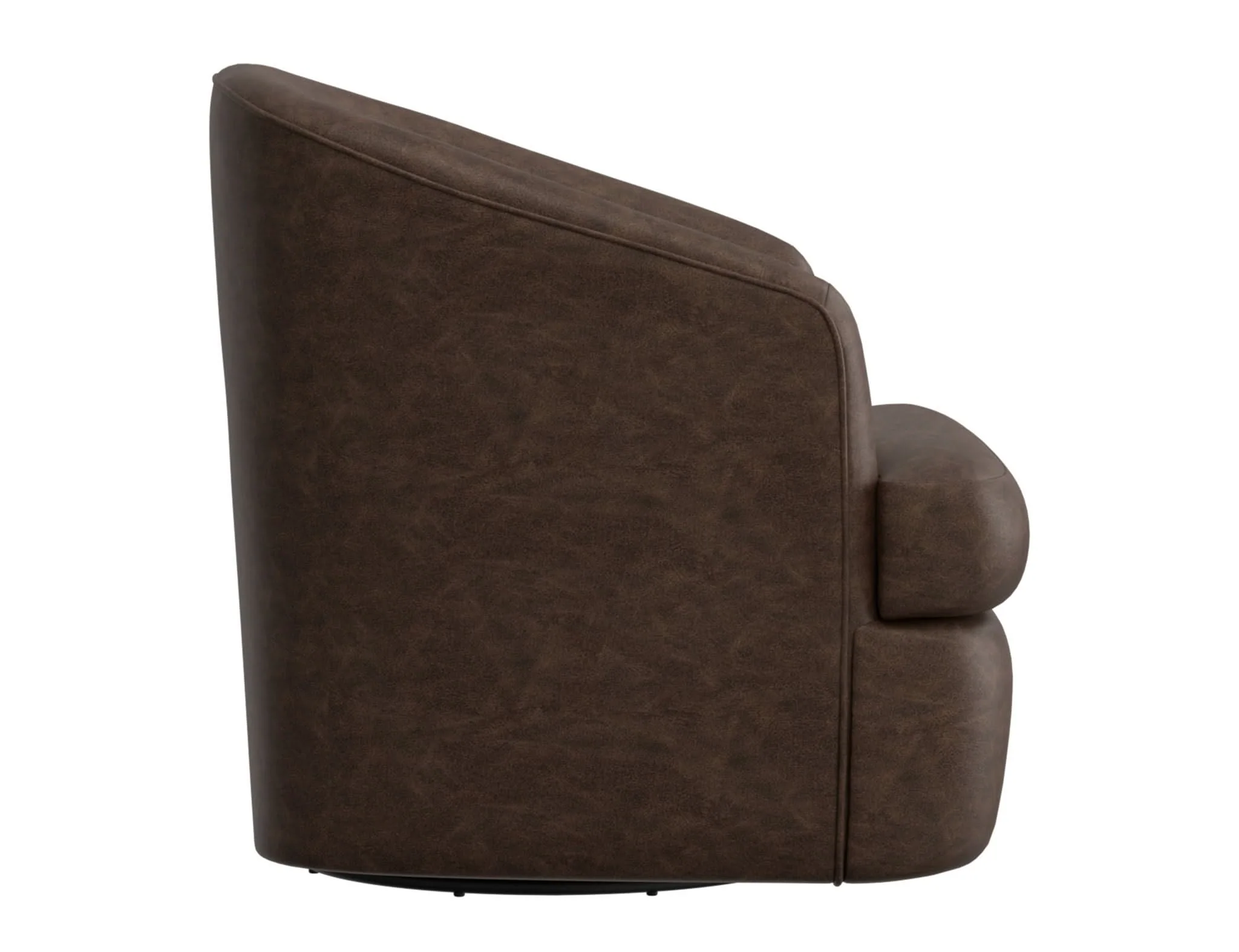 Tumbi - 360 Degree Swivel Accent Chair - Chocolate Brown - Image 4