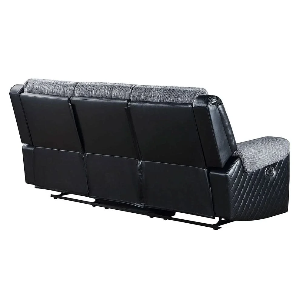 Tyler Dark Grey Power Sofa and Loveseat Set with LED Lighting and Immersive Sound Speakers - Image 8