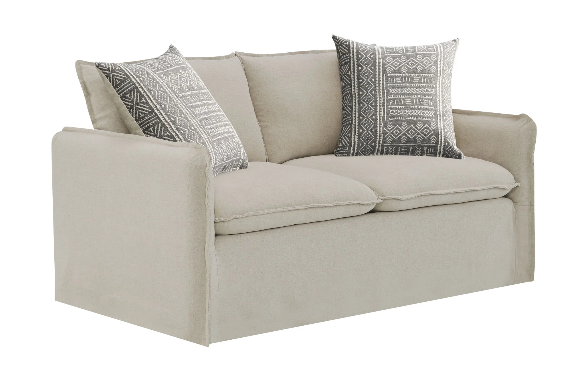 Upendo - Pattern Fabric 3 Pieces Living Room Set - Beige Yakety Yak Sand - Image 4