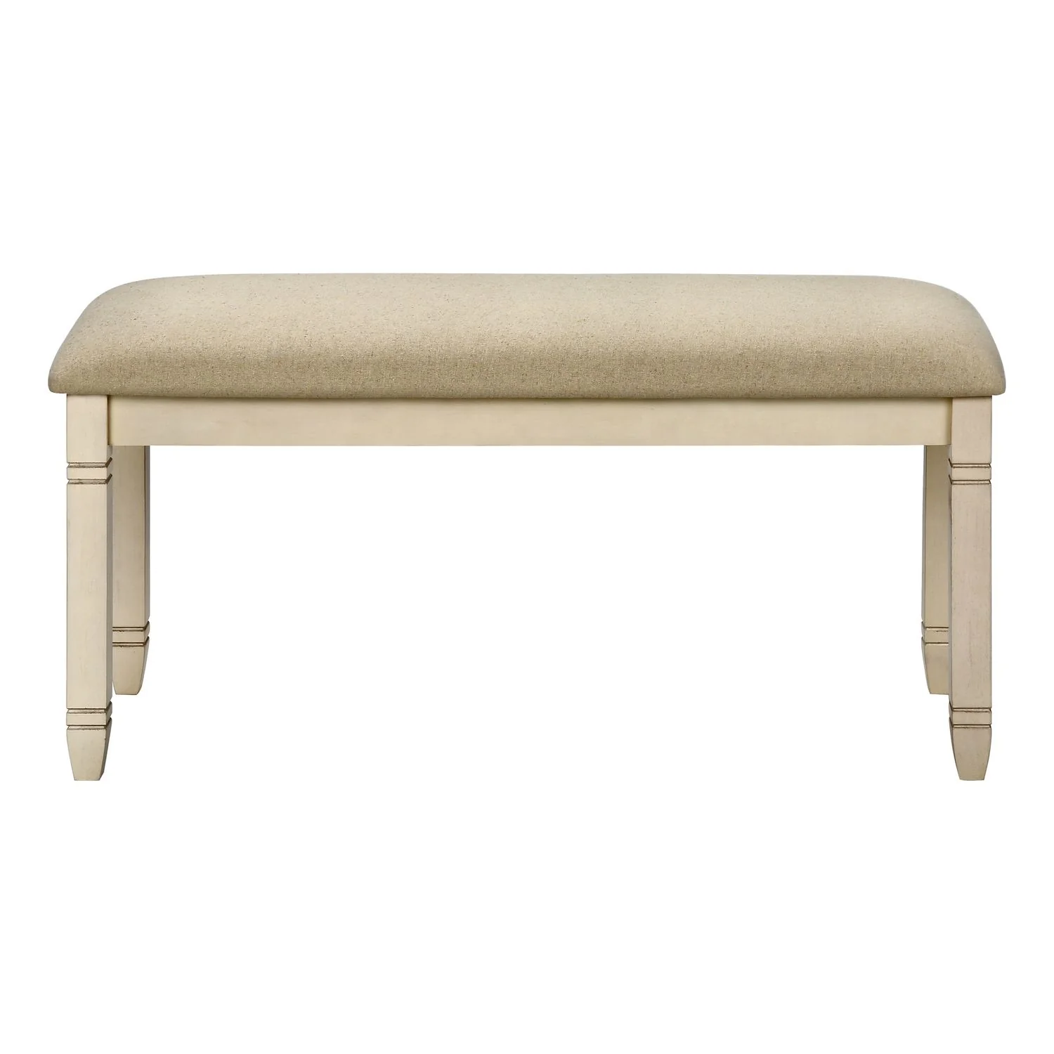 Upholstered Bench With Solid Legs - Image 3