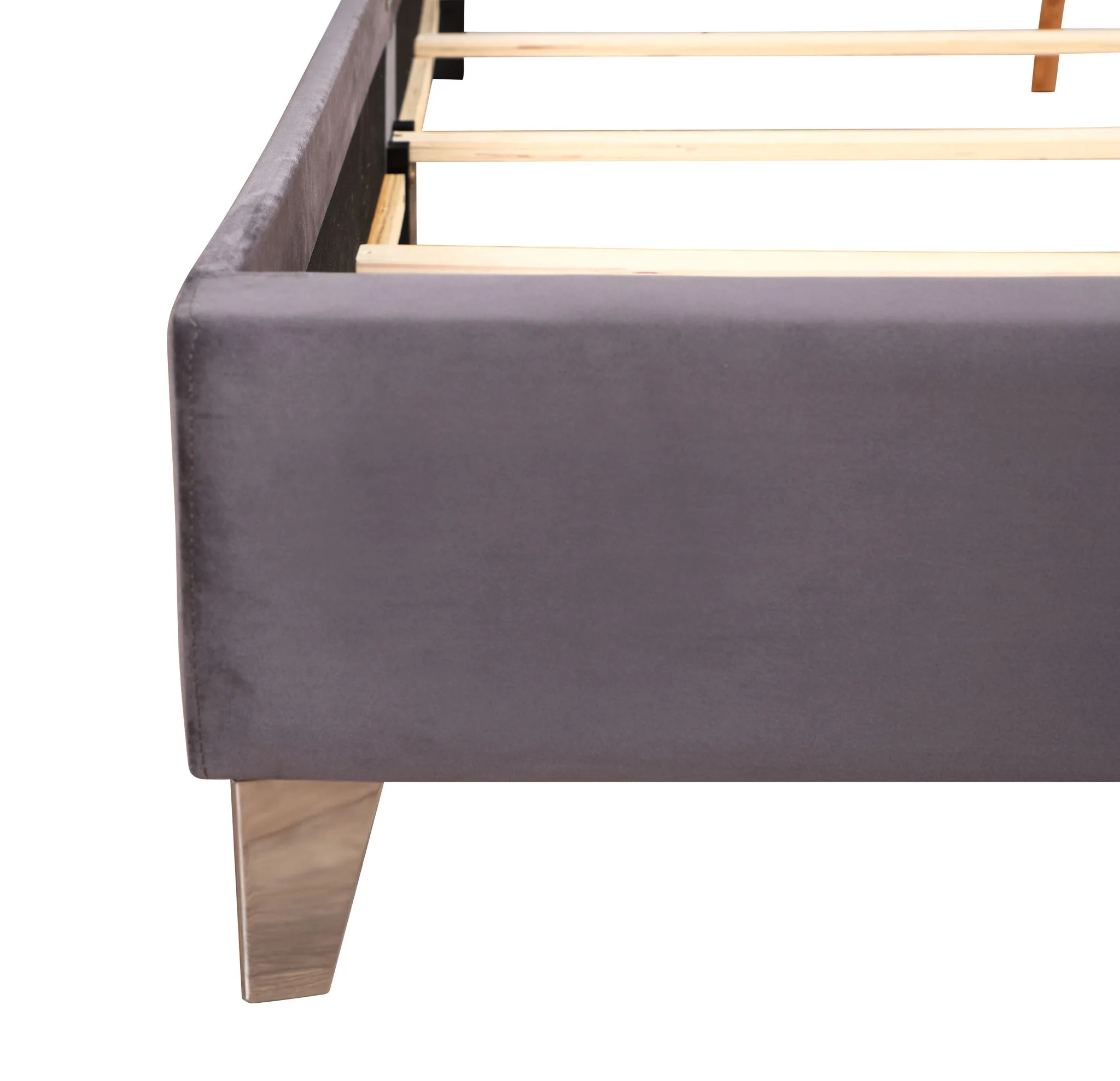 Upholstered Nailhead Trim Chic Bed - Image 10