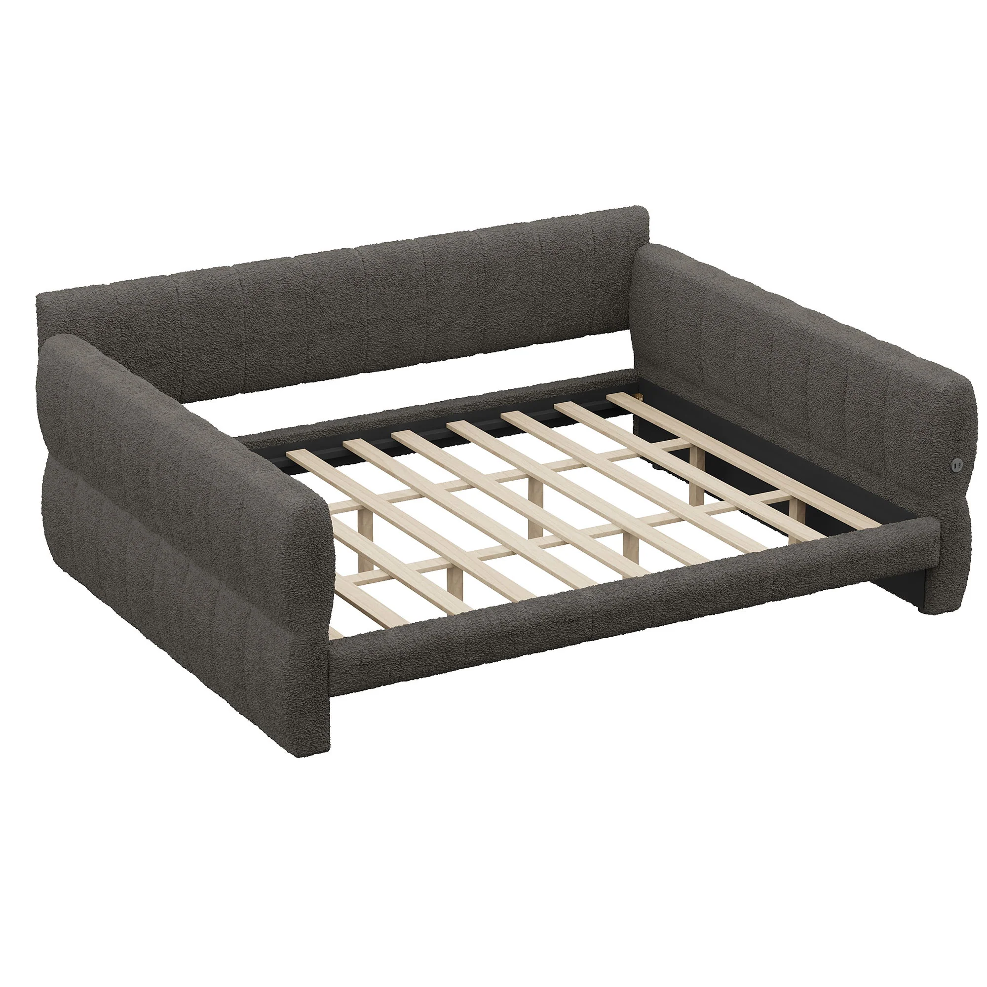 Upholstered Platform Bed With USB Charging - Image 2