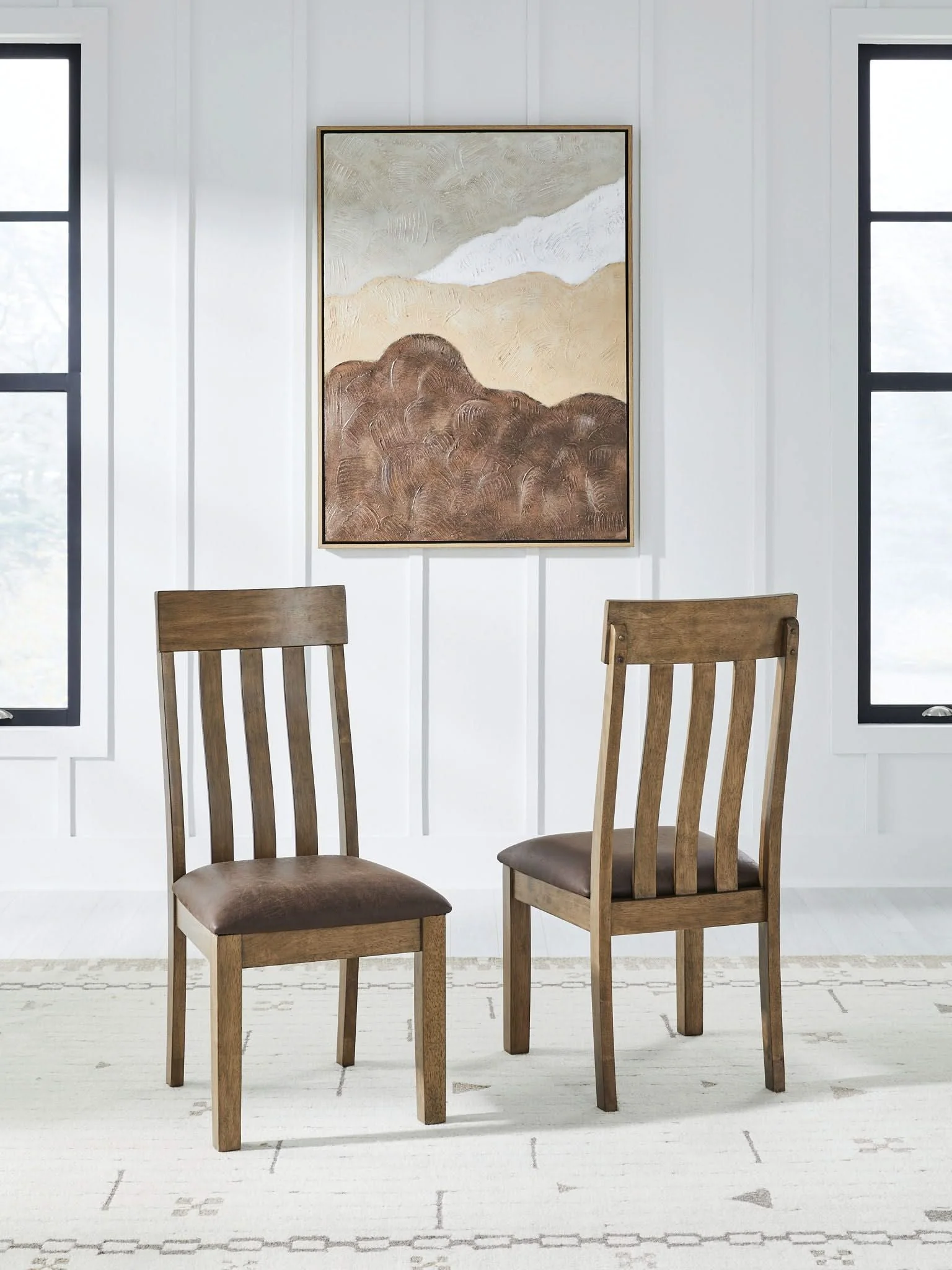 Urbinforte - Dining Upholstered Side Chair (Set of 2) - Light Brown - Image 4
