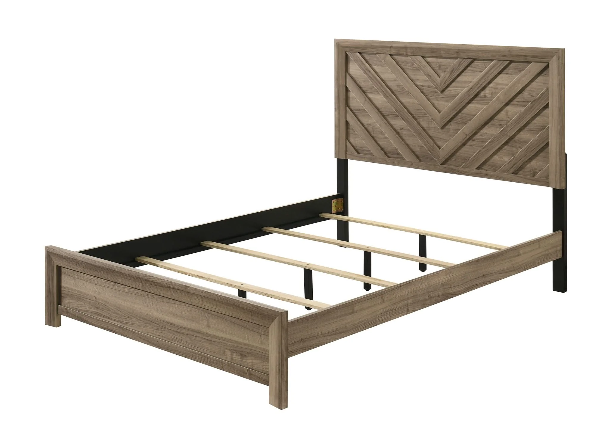 Valor - Full Panel Bed - Light Bown - Image 4