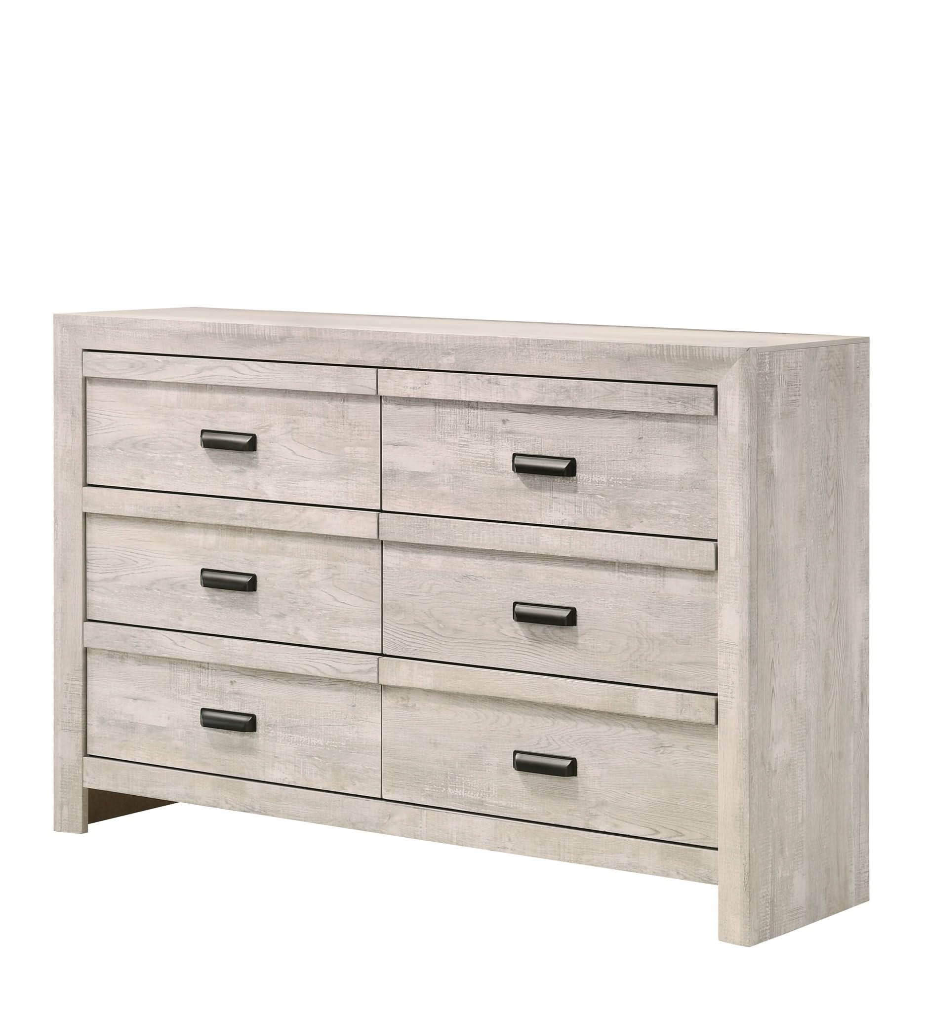 Valor - King 4 Piece Bedroom Set - Antique White - Image 2