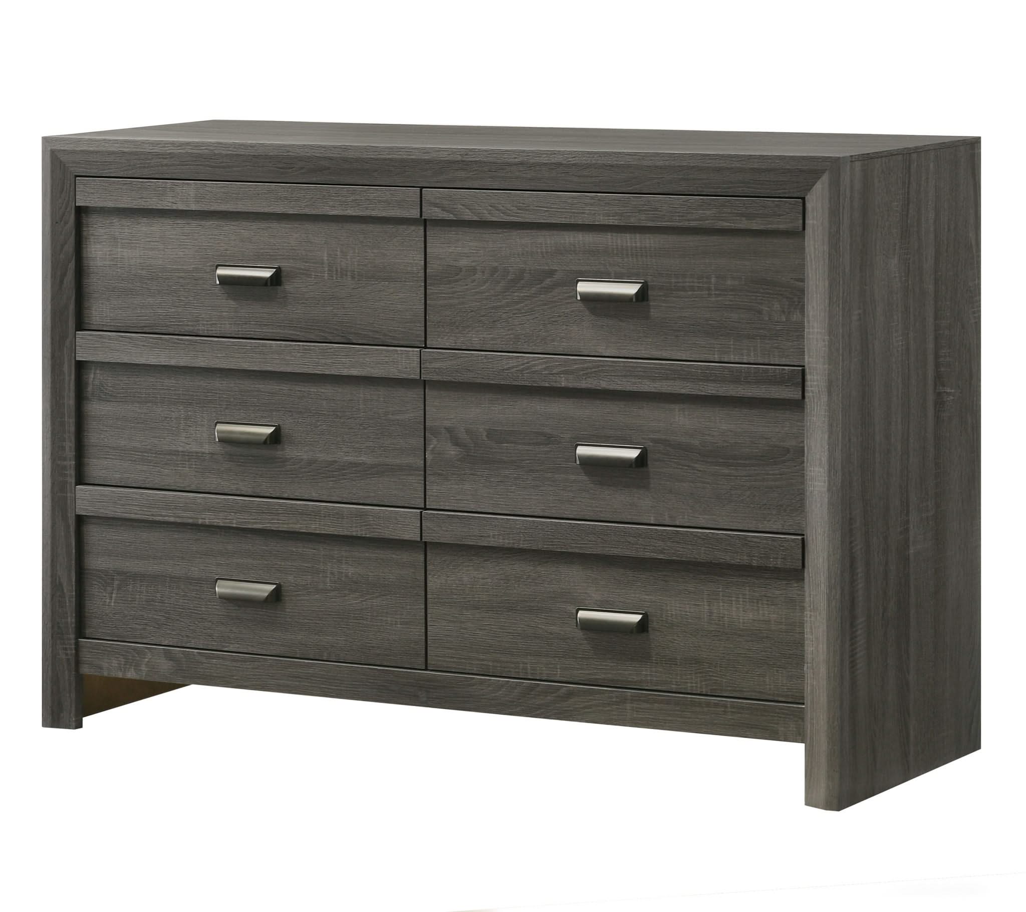 Valor - King 5 Piece Bedroom Set - Gray - Image 4