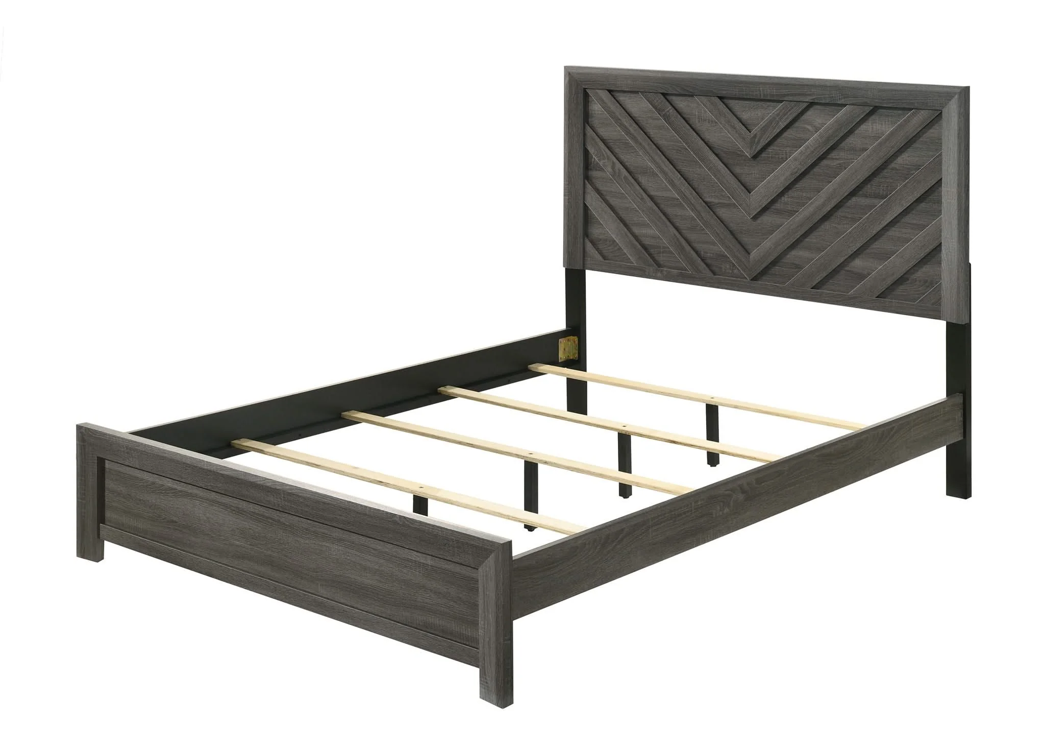 Valor - Queen 5 Piece Bedroom Set - Gray - Image 2