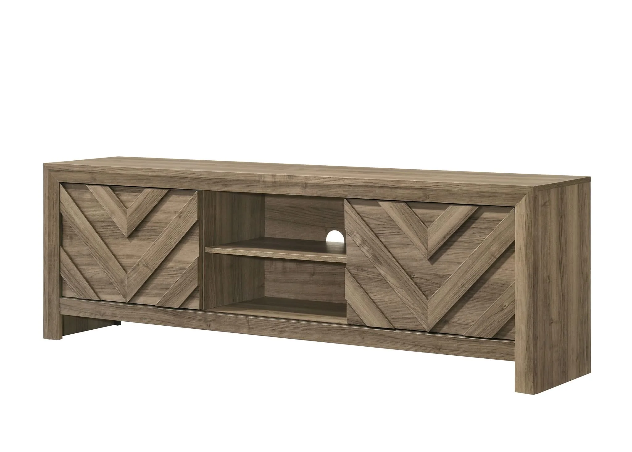 Valor - TV Stand - Light Brown