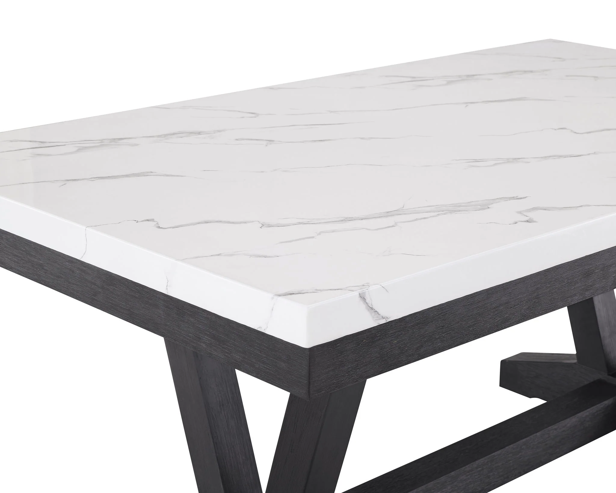 Vance - 6 Piece Dining Room Set - White / Gray - Image 2