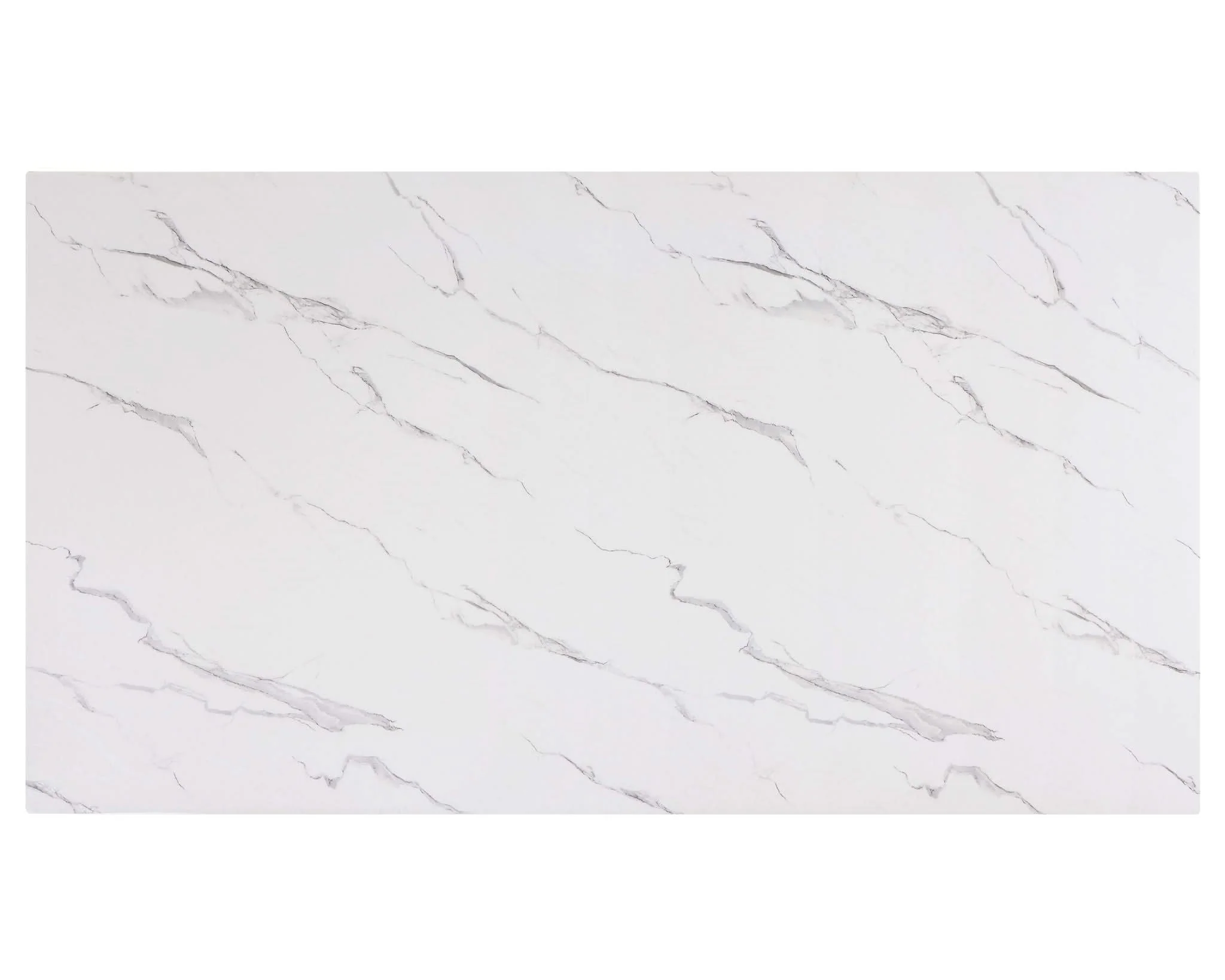 Vance - Faux Marble Dining Table - Charcoal & White - Image 2