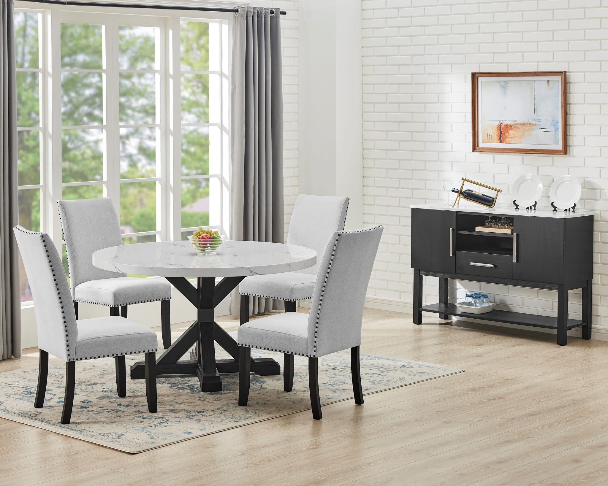 Vance - Side Board - Charcoal / White - Image 4