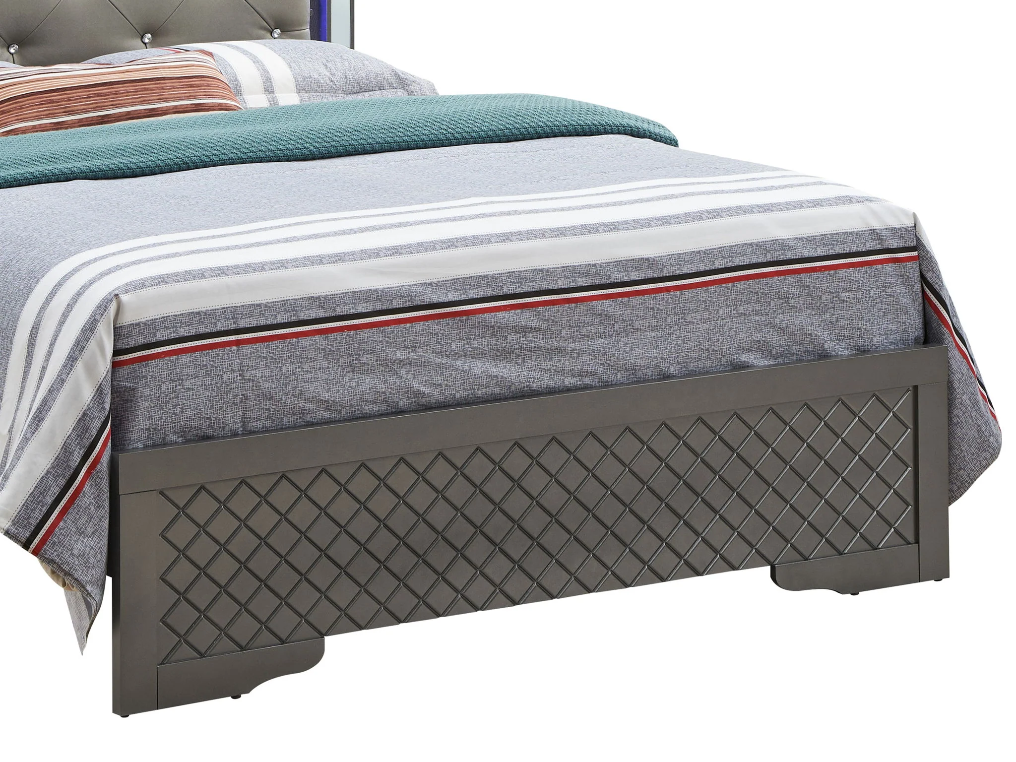 Verona - Full Bed - Metalic Black - Image 2