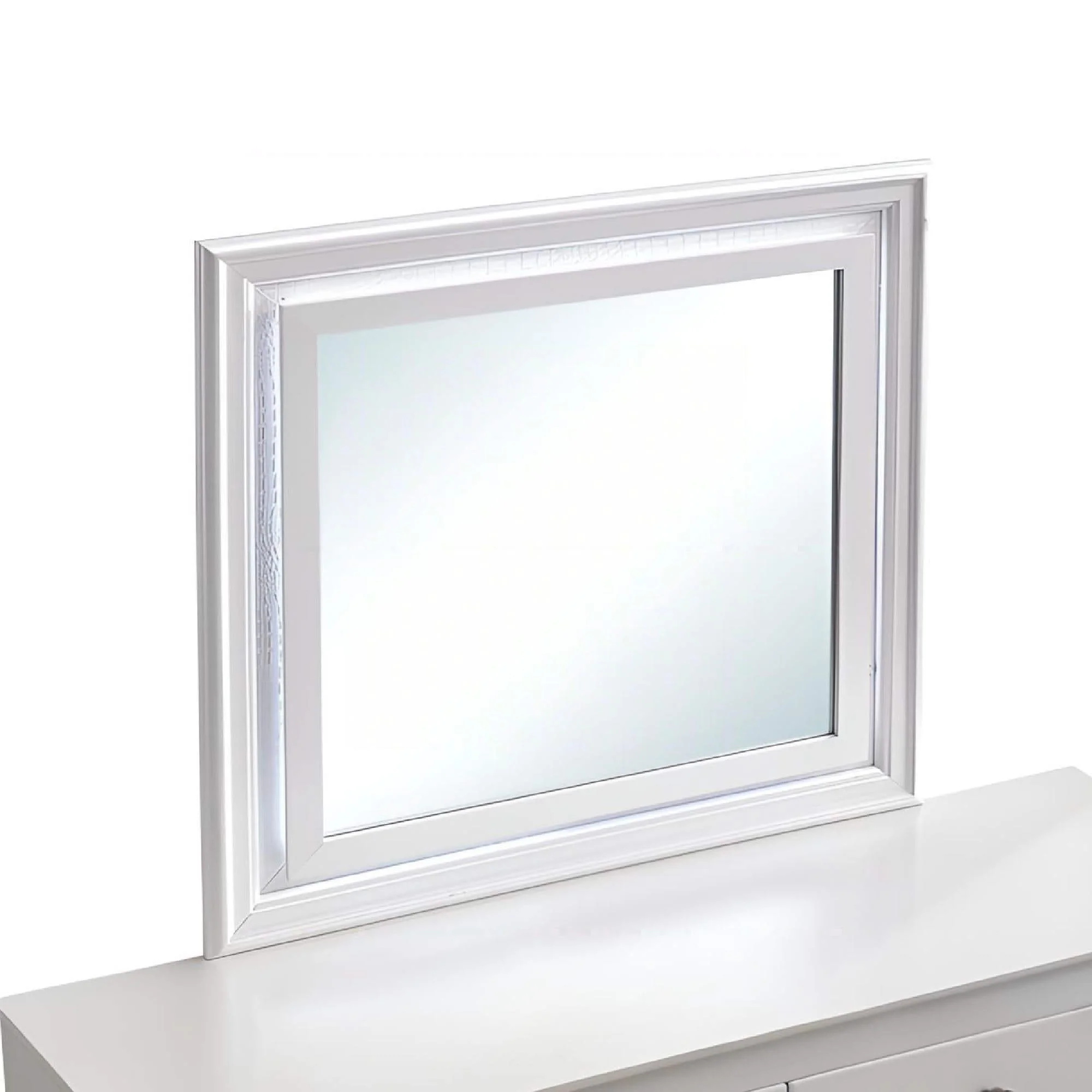 Verona - Mirror With Premium Low Distortion Glass - White - Image 3