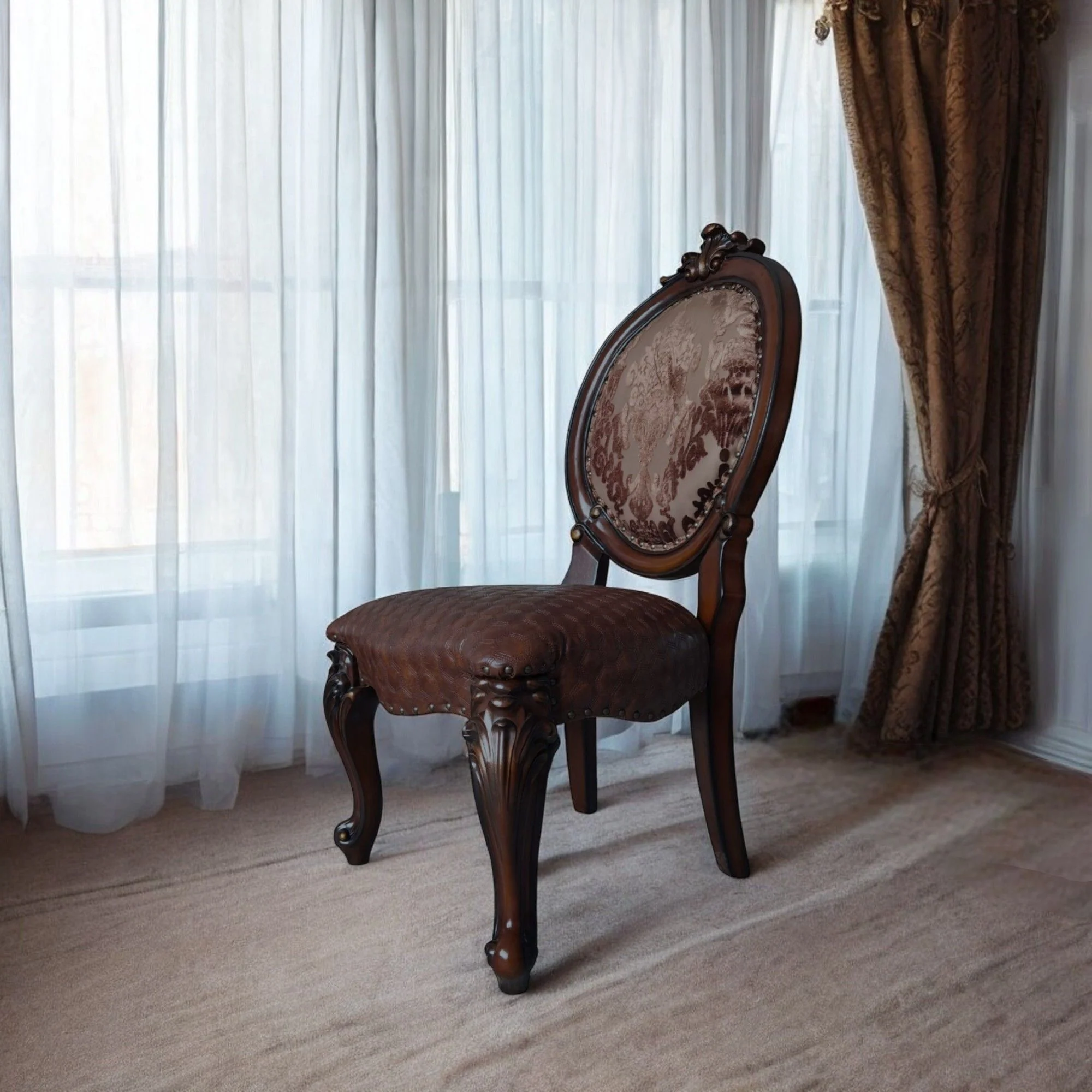 Versailles - Side Chair (Set of 2) - Cherry - Image 2