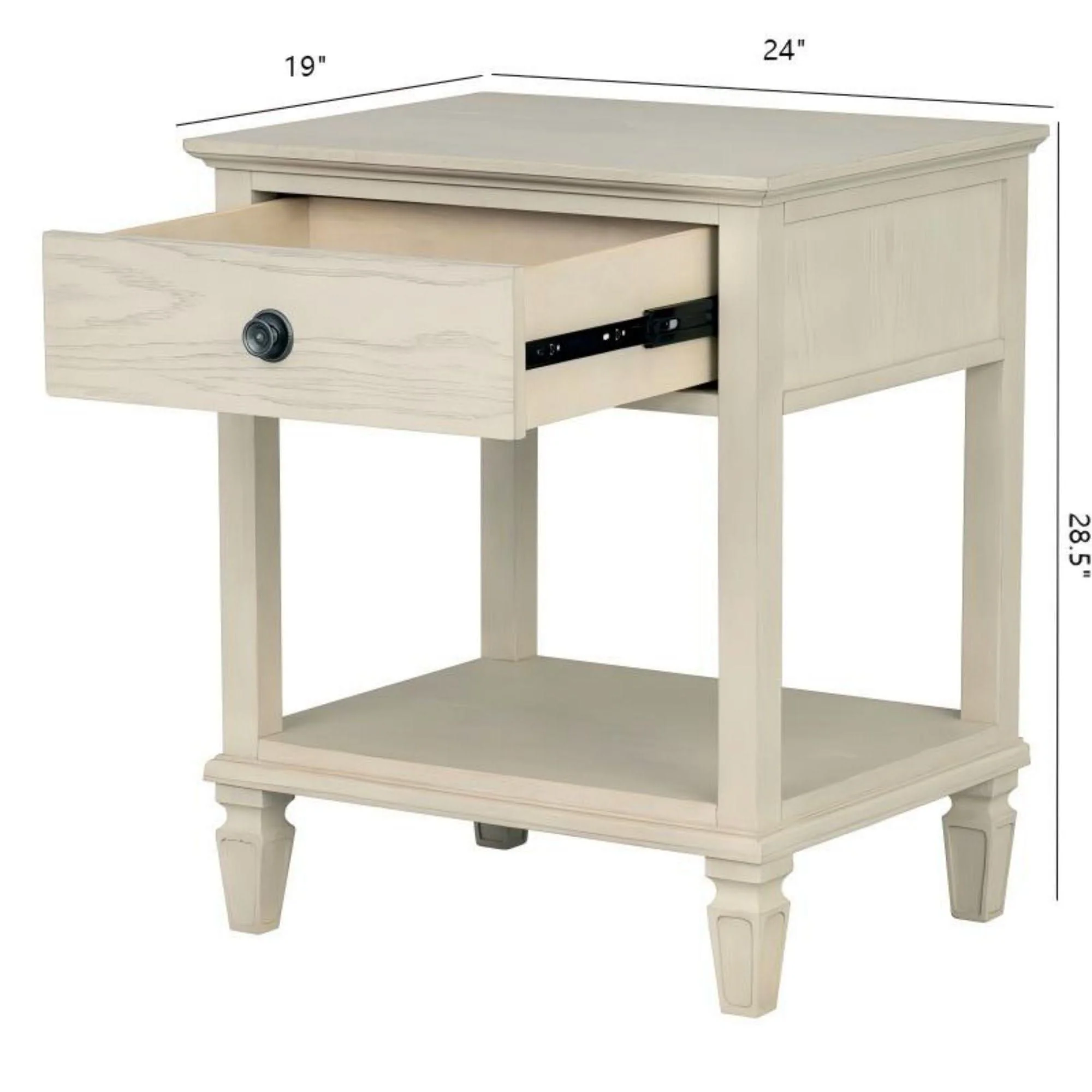 Victoria - Bedside Table With Drawer And Shelf - Image 11