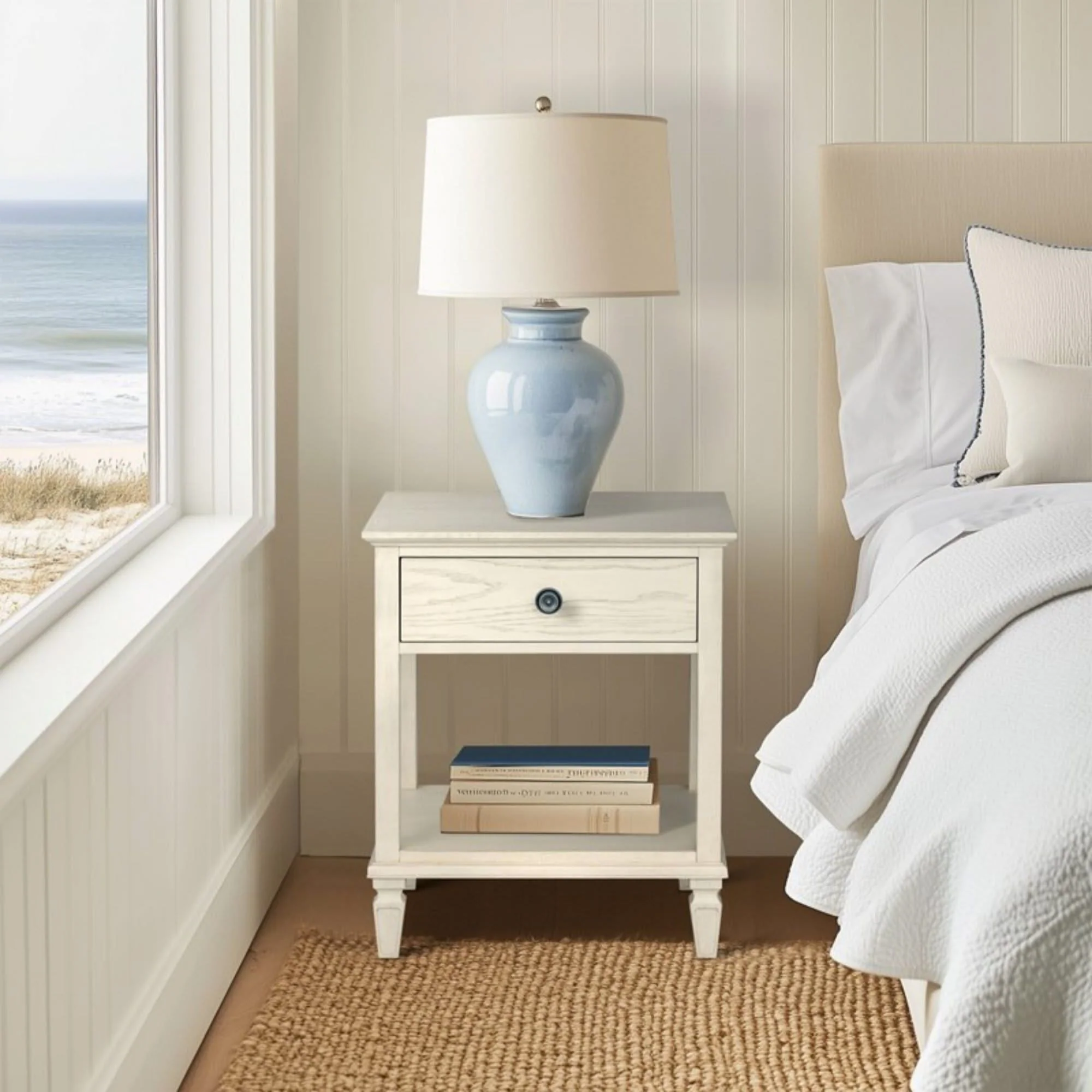 Victoria - Bedside Table With Drawer And Shelf - Image 15