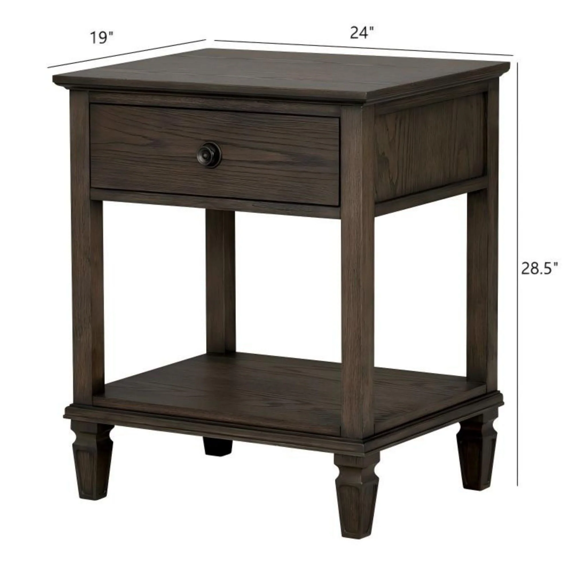 Victoria - Bedside Table With Drawer And Shelf - Image 5