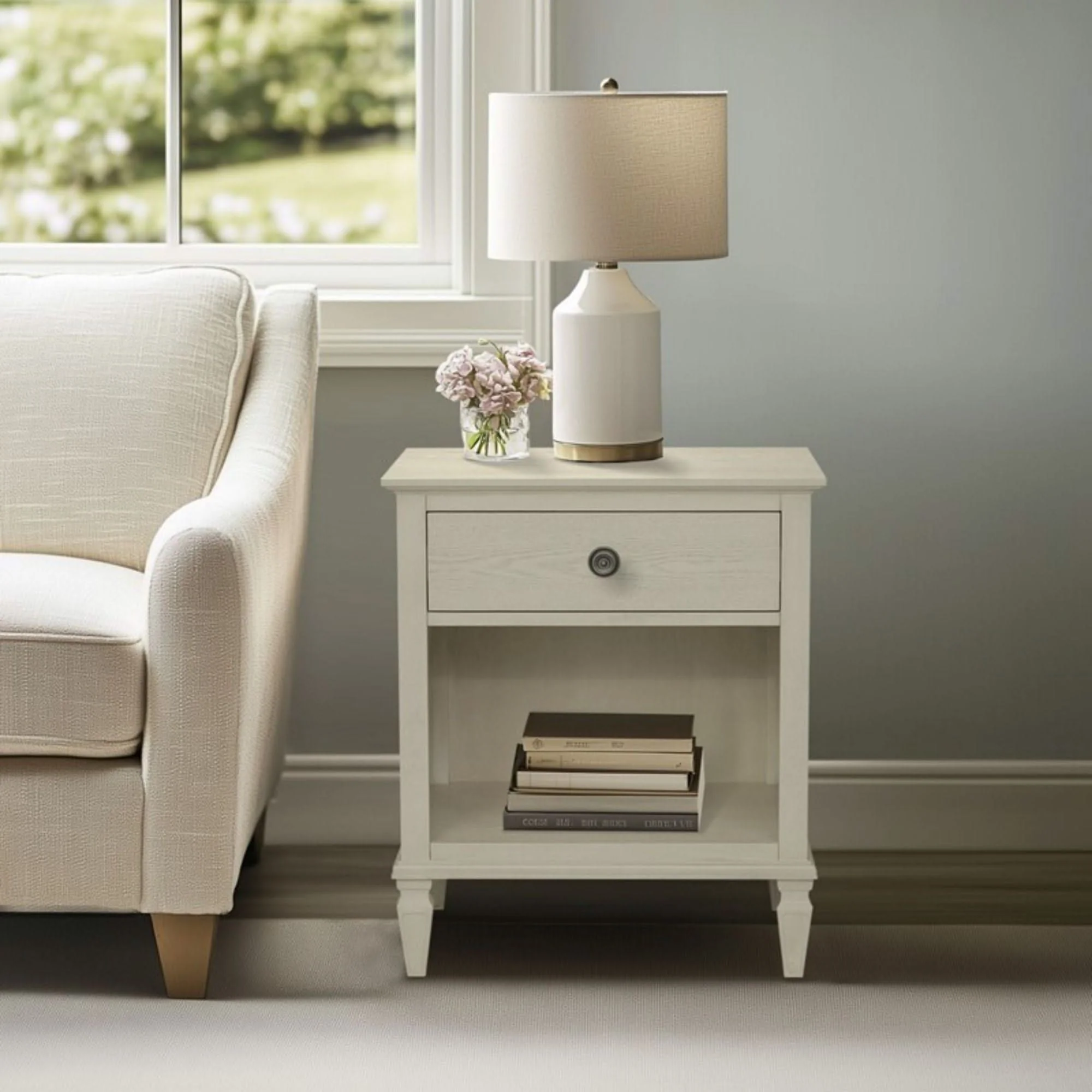 Victoria - Nightstand With Open Storage - Image 11