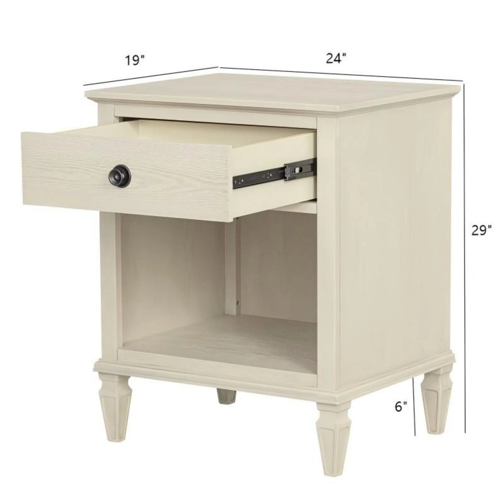Victoria - Nightstand With Open Storage - Image 16
