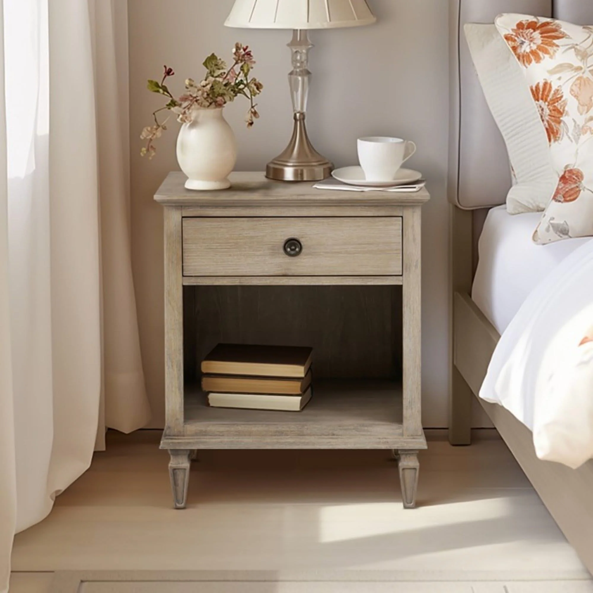 Victoria - Nightstand With Open Storage - Image 6