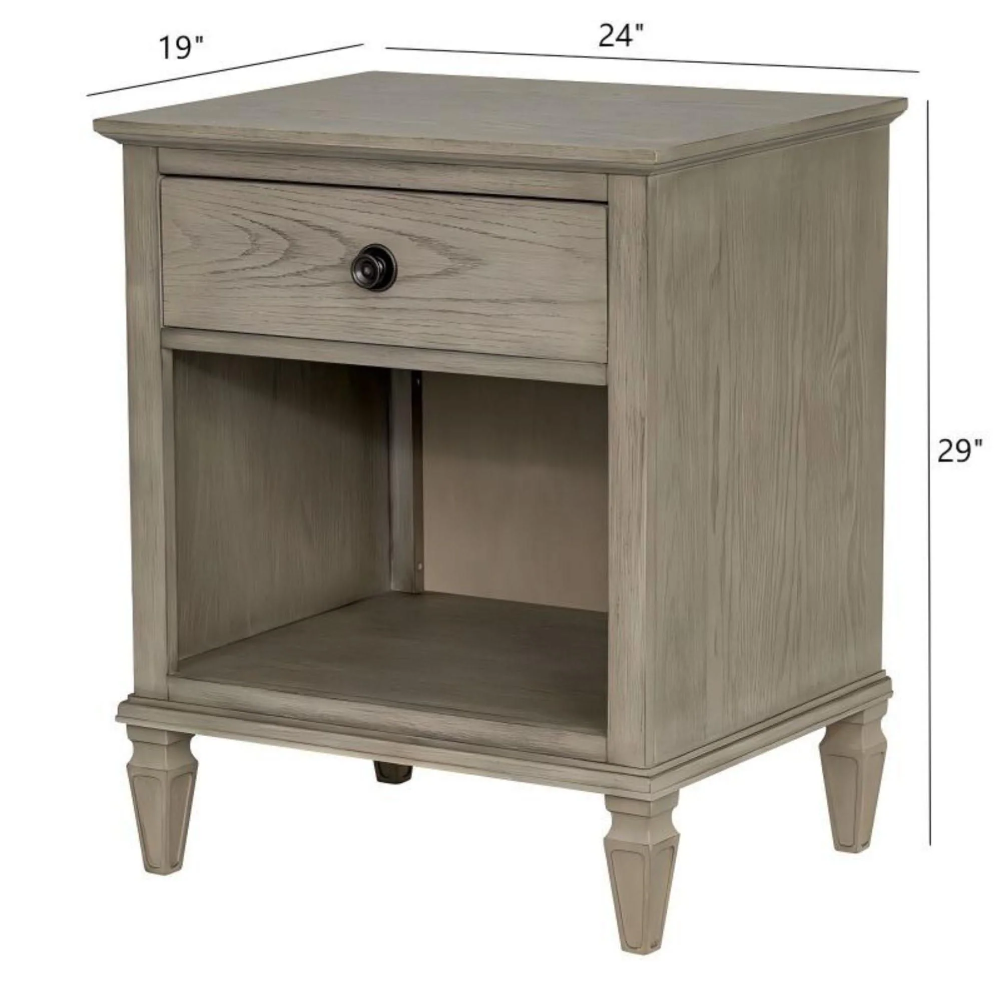 Victoria - Nightstand With Open Storage - Image 8