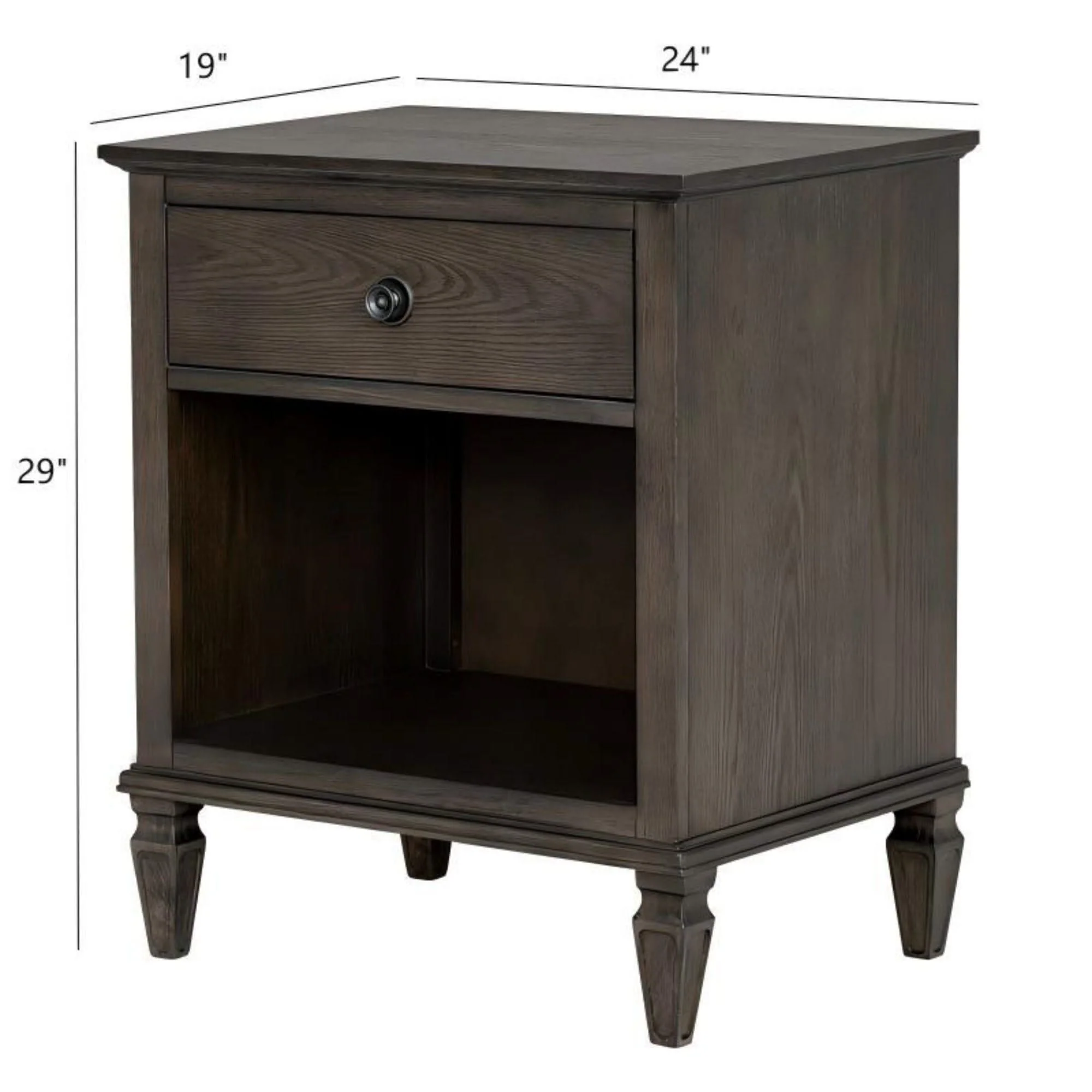 Victoria - Nightstand With Open Storage - Image 9