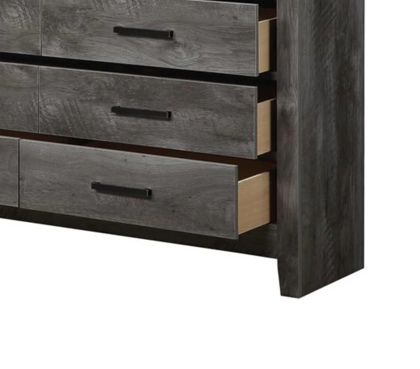Vidalia - Rustic Dresser - Gray / Oak - Image 2