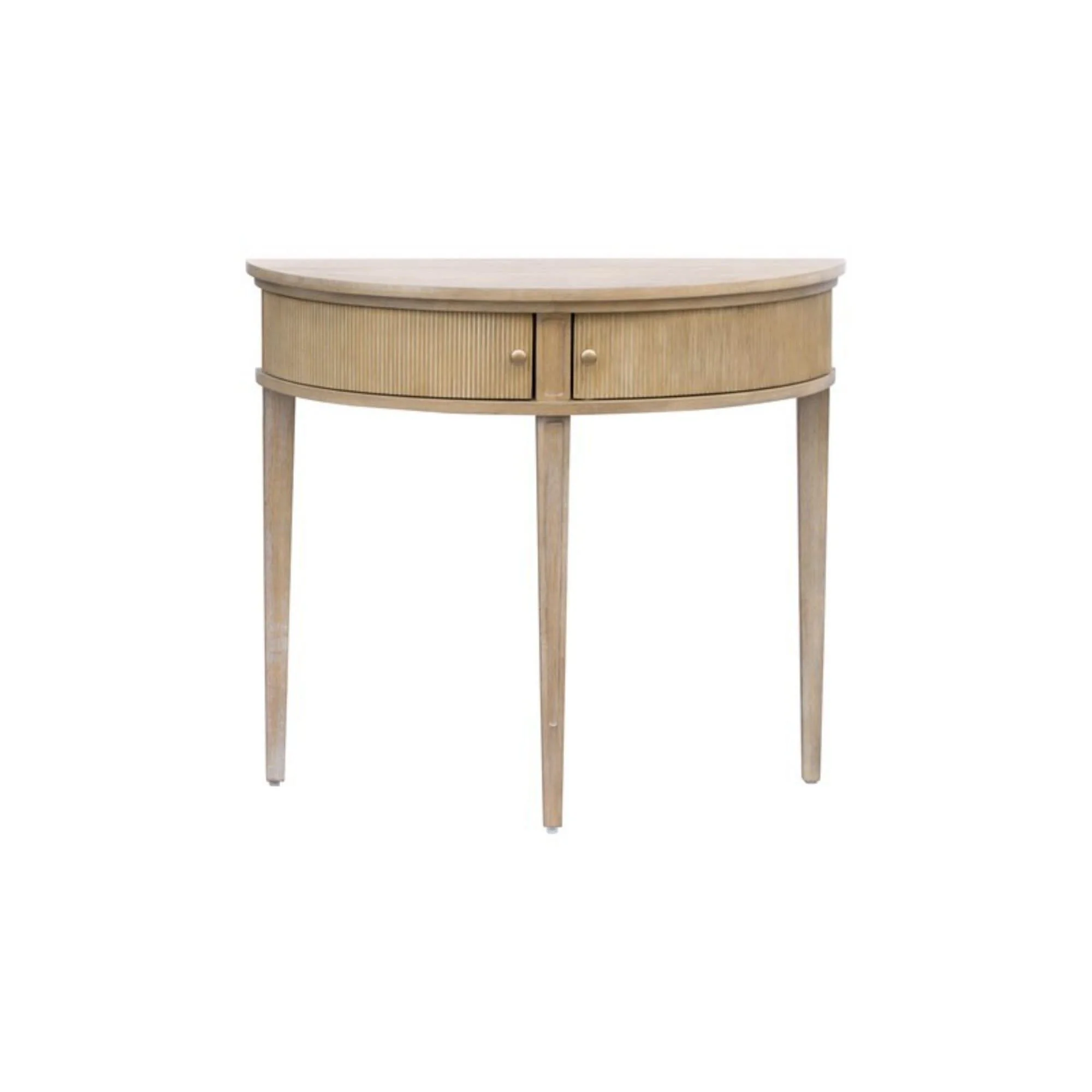 Vintage Inspired Storage Console Table With Fluted Doors - Image 6