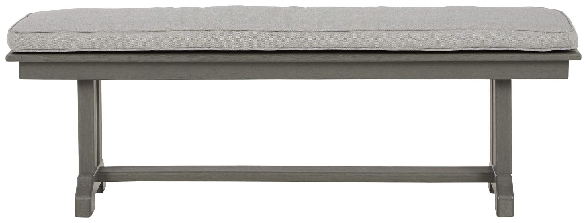 Visola - Bench with Cushion - Gray - Image 2