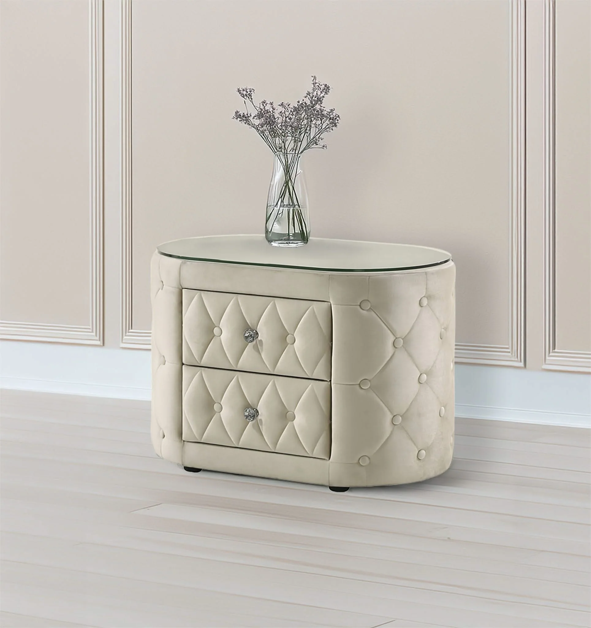 Voltare - Nightstand - Ivory - Image 3