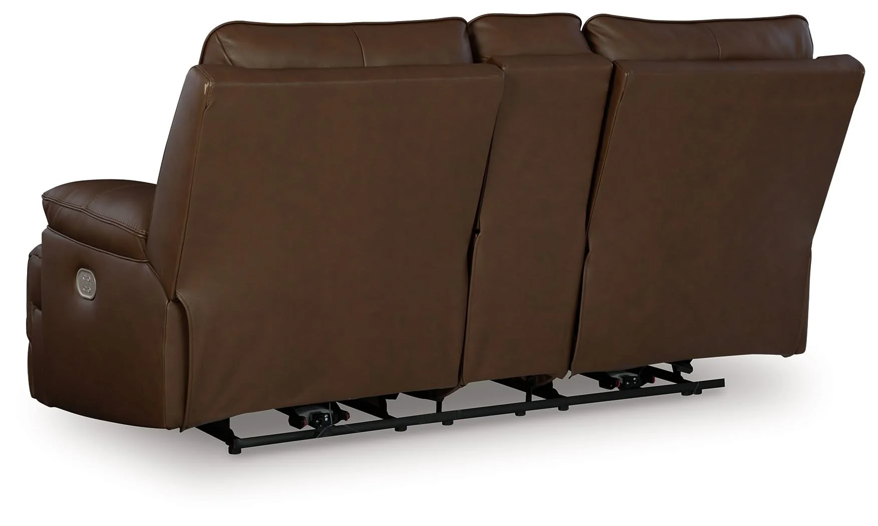 Vonryan - Power Reclining Loveseat With Console / Adj Headrest - Tobacco - Image 3