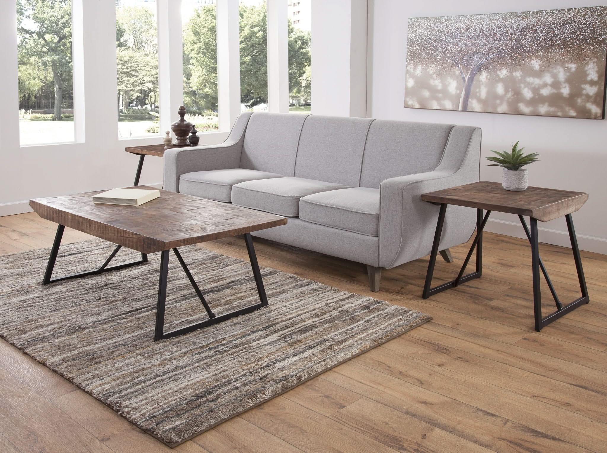 Walden - 3 Piece Table Set (Cocktail & 2 End Tables) - Brown - Image 3