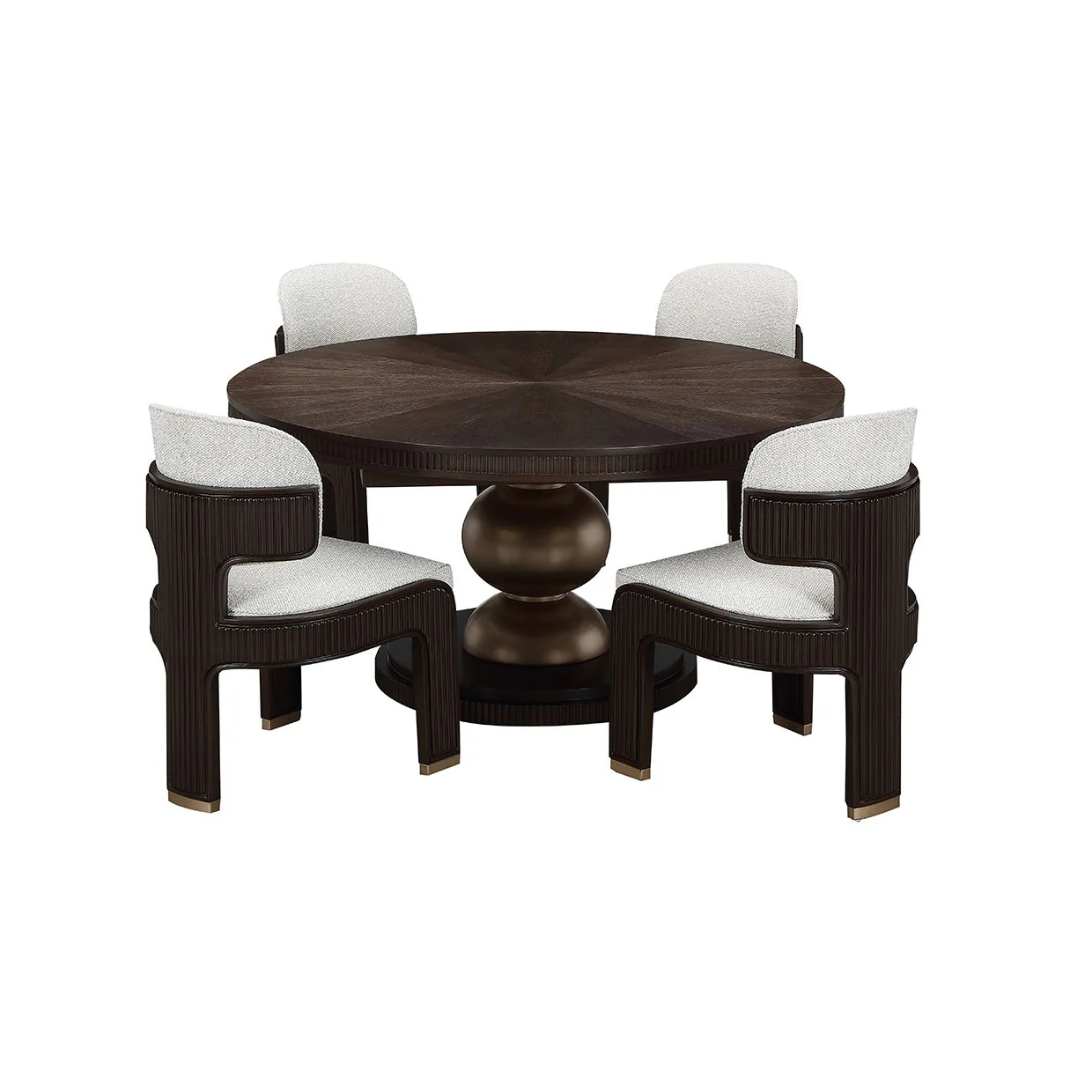 West Kensington - Oval Dining Table - Medium Espresso - Image 3